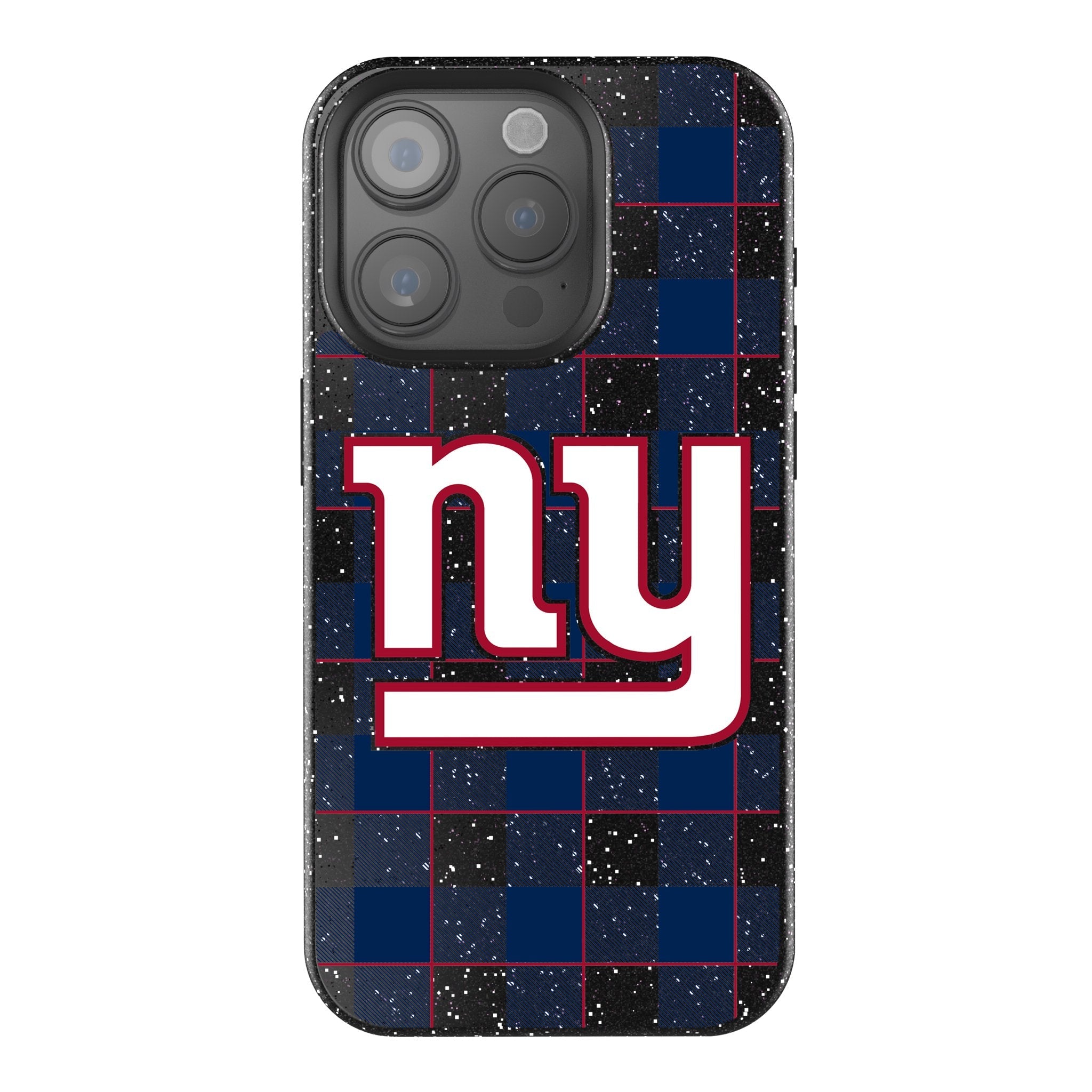 New York Giants Plaid Bling Phone Case 1