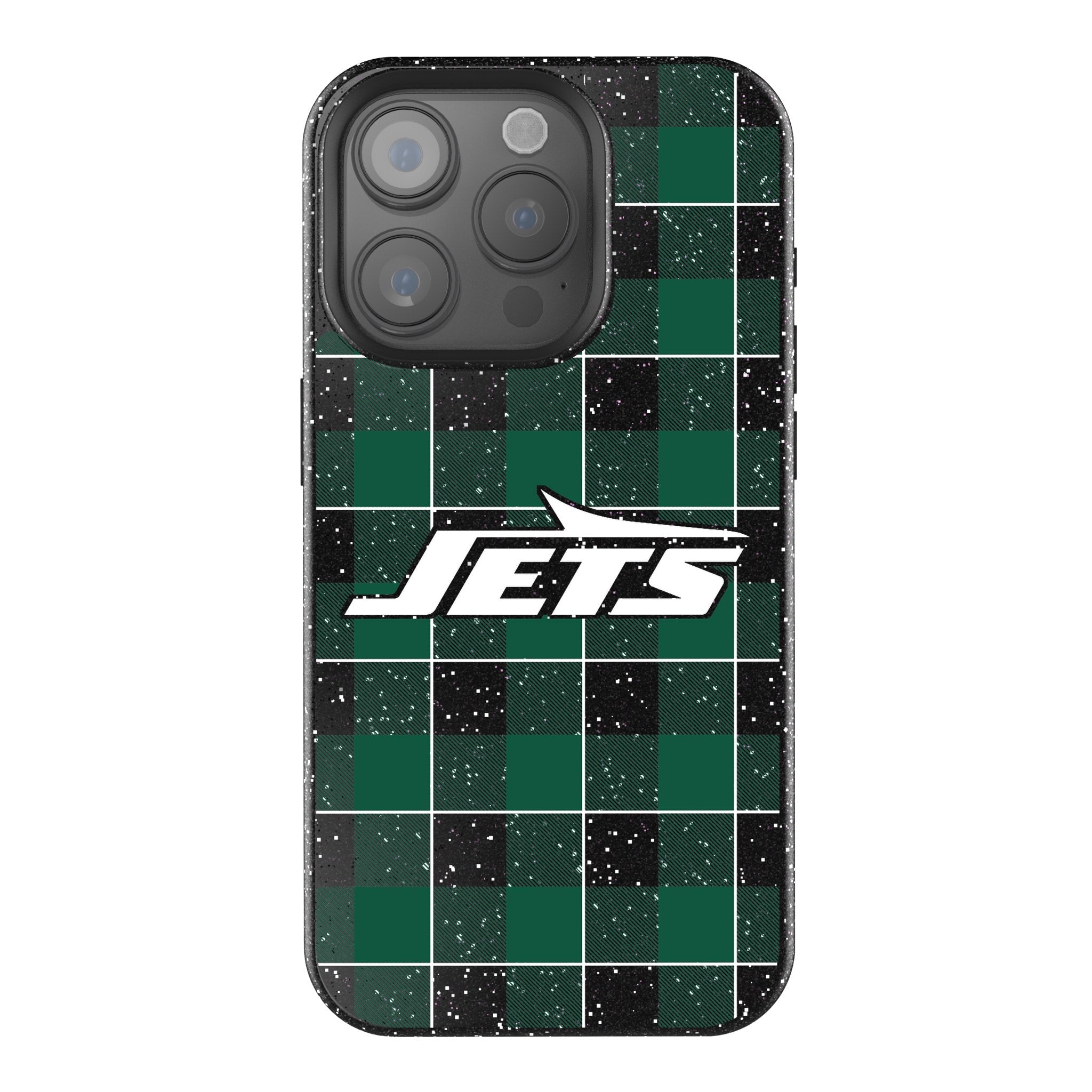 New York Jets Plaid Bling Phone Case 1