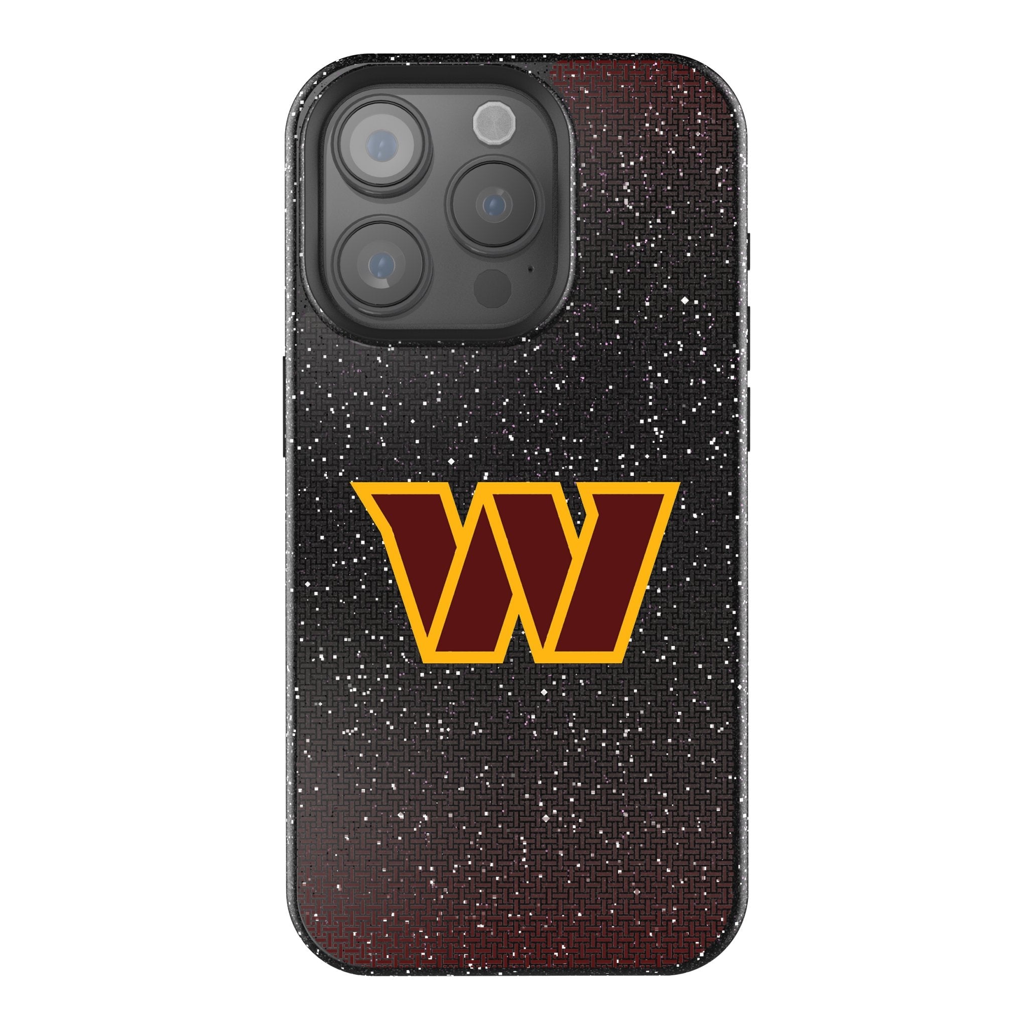Washington Commanders Linen Bling Phone Case for Apple iPhone 1