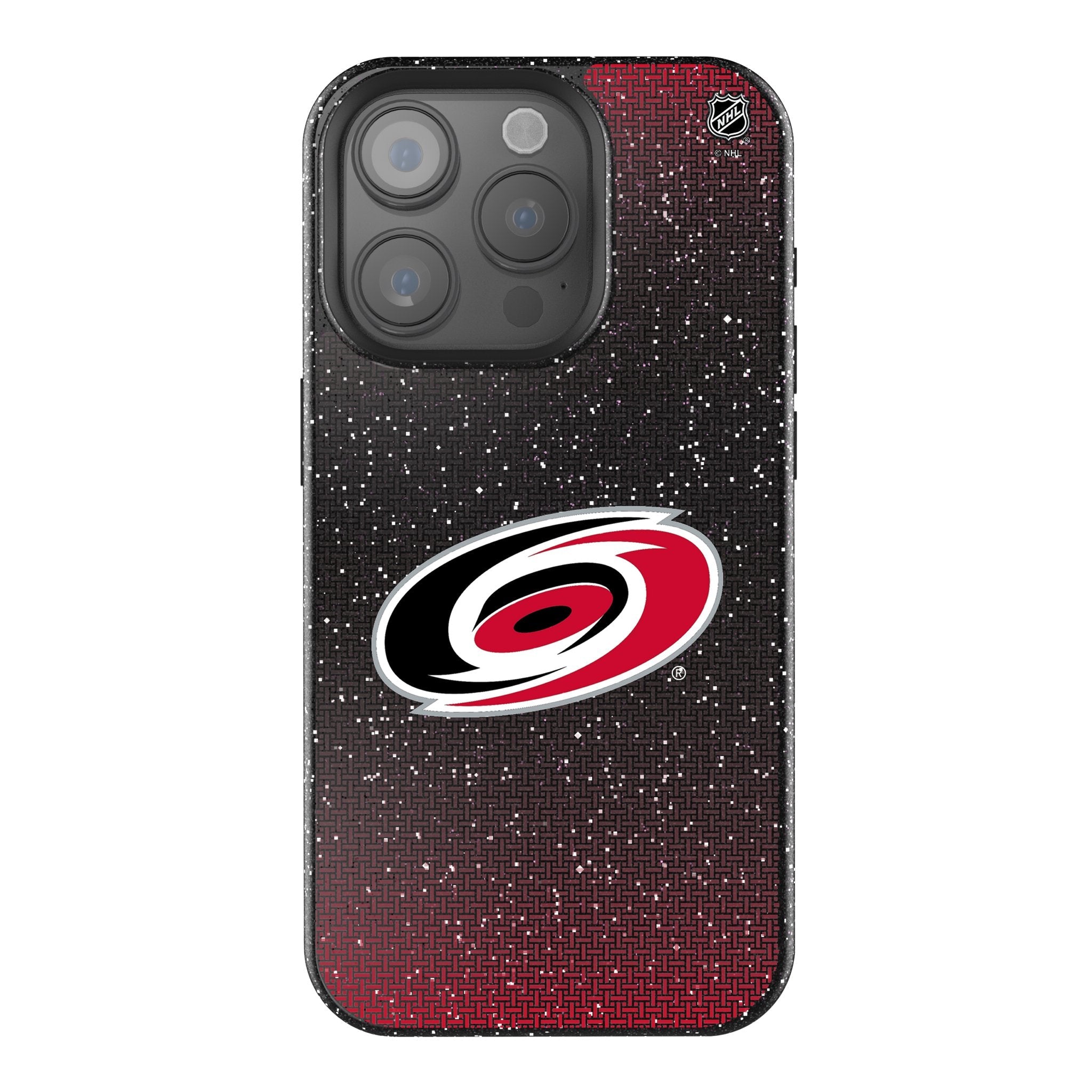 Carolina Hurricanes Linen Bling Phone Case for Apple iPhone