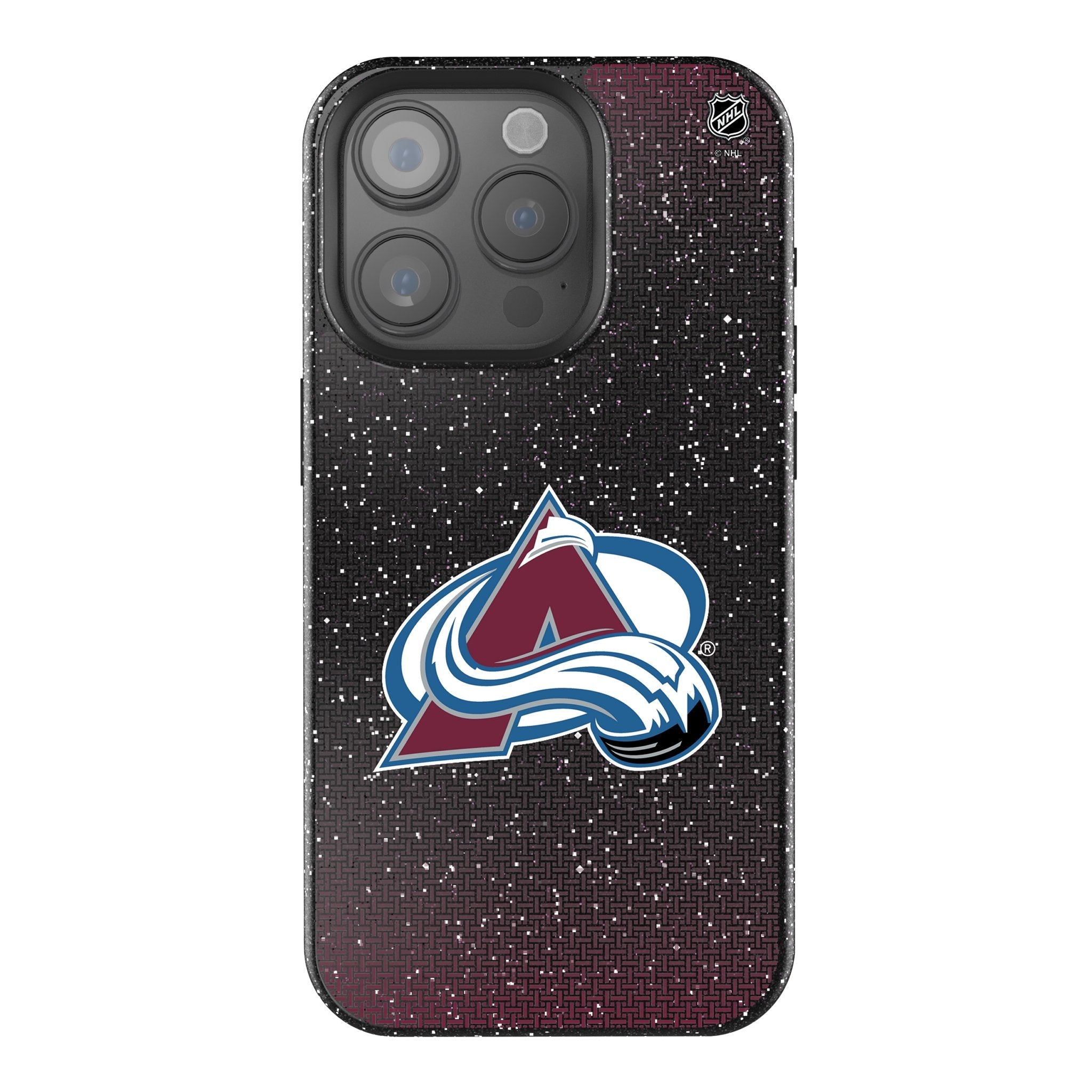 Colorado Avalanche Linen Bling Phone Case for Apple iPhone