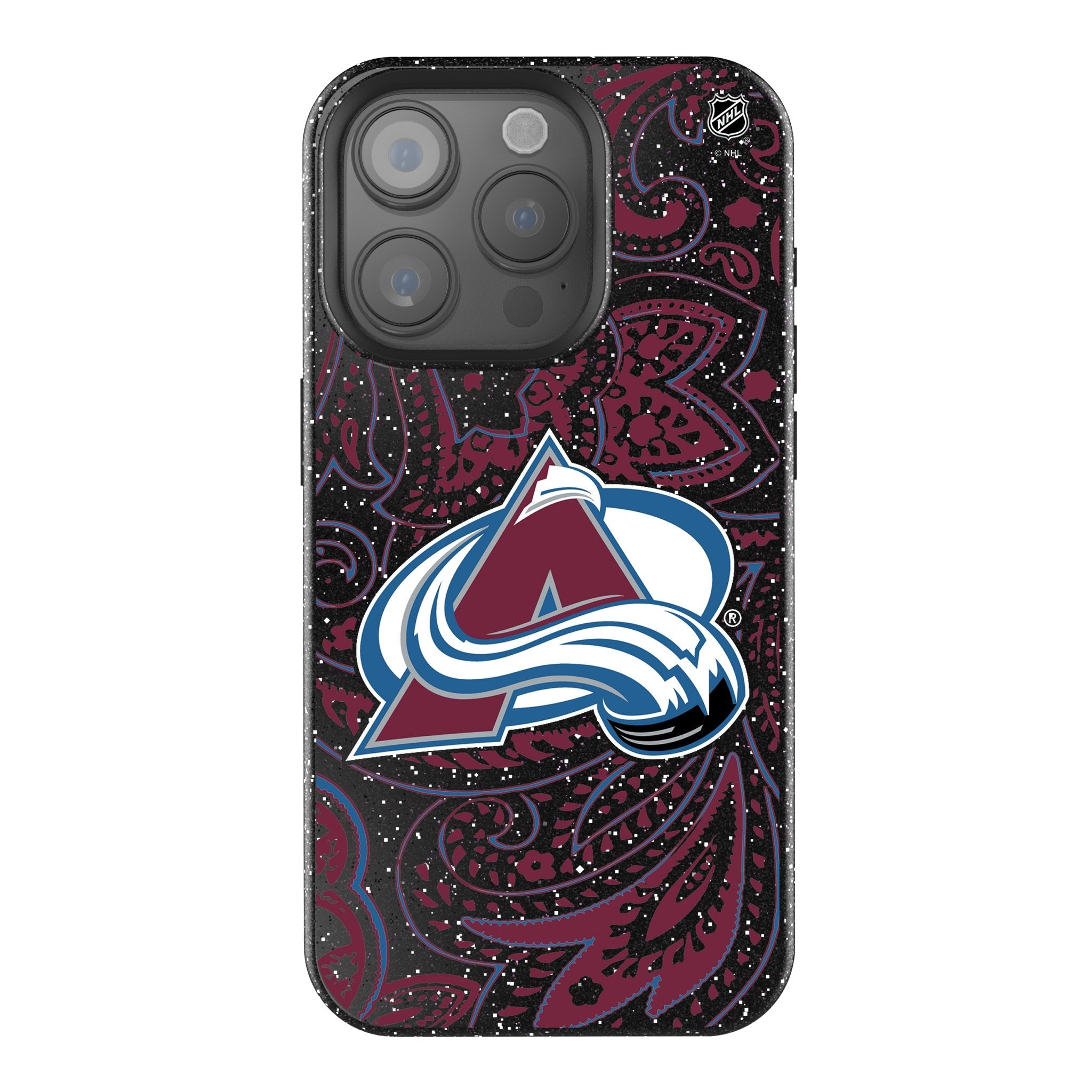 Colorado Avalanche Paisley Bling Phone Case