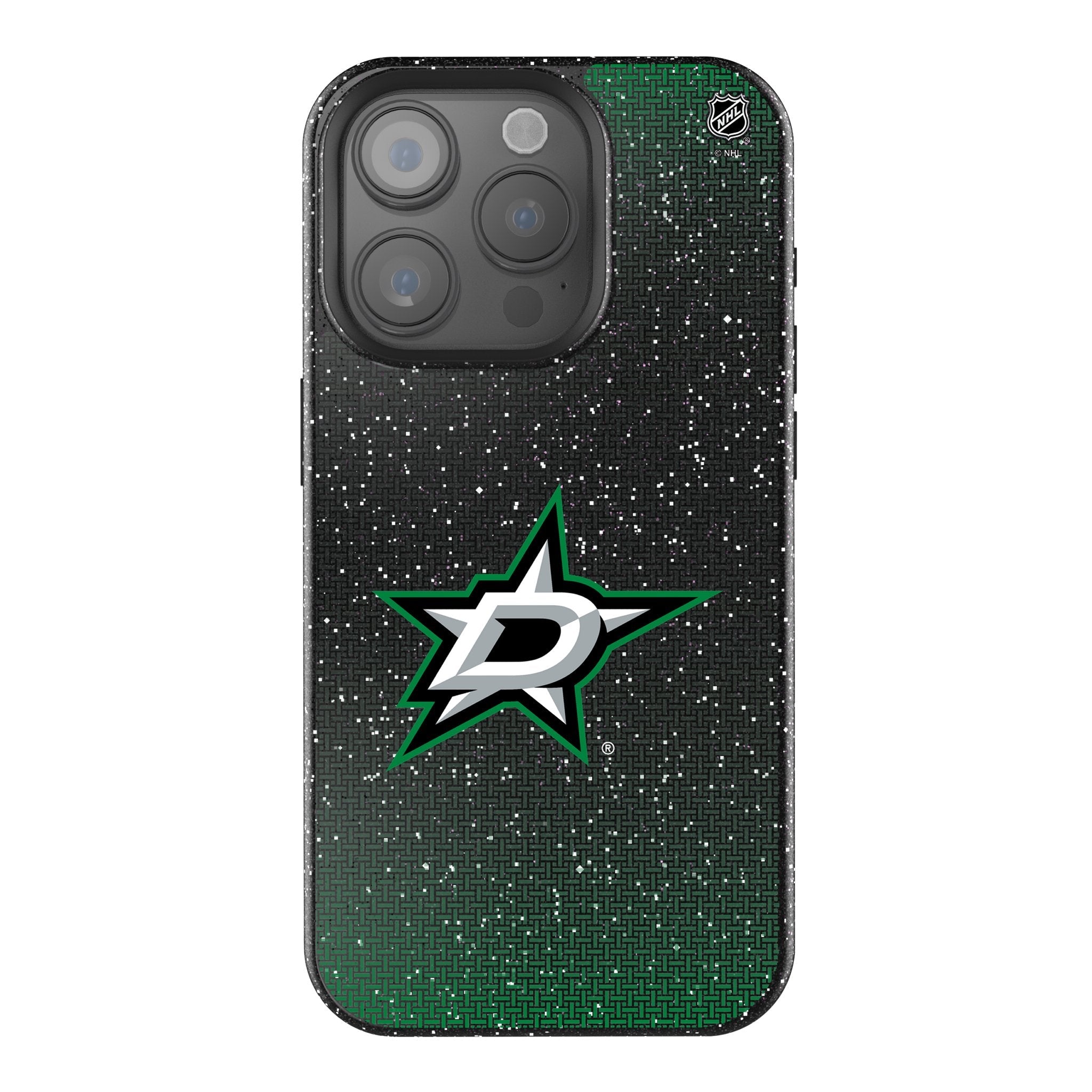 Dallas Stars Linen Bling Phone Case for Apple iPhone
