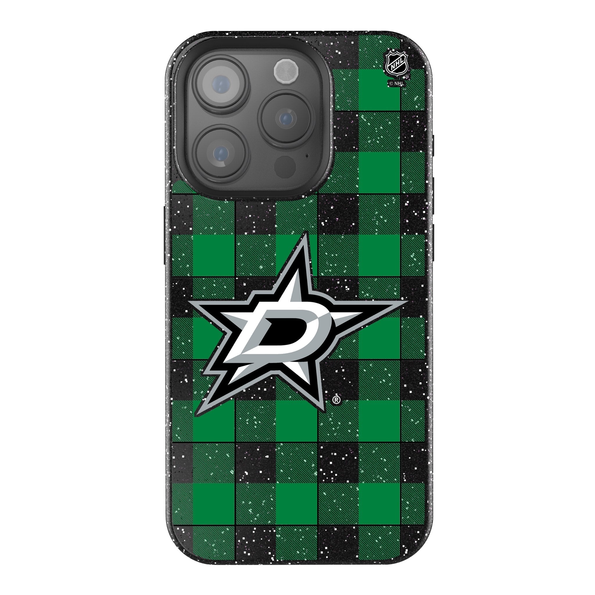 Dallas Stars Plaid Bling Phone Case