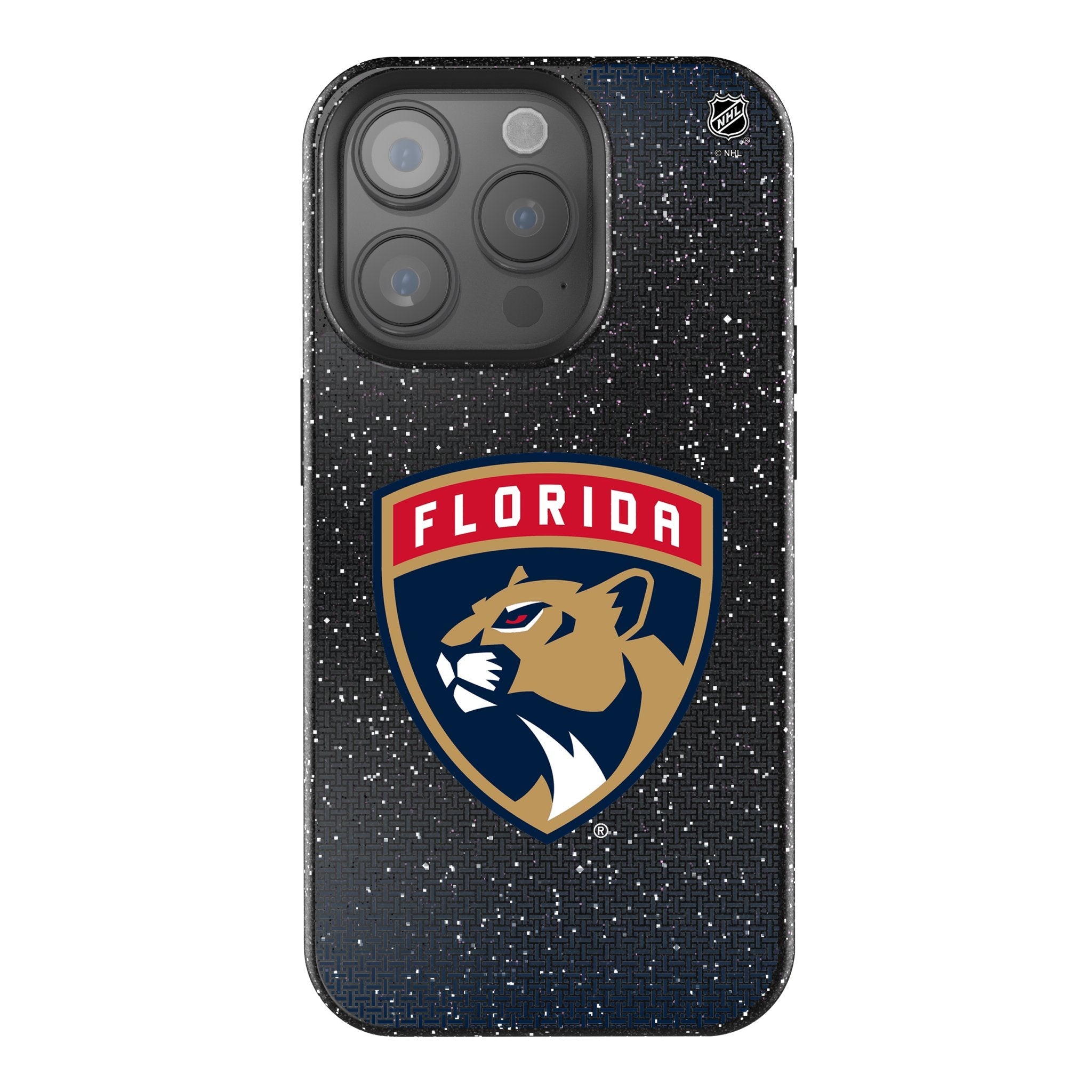 Florida Panthers Linen Bling Phone Case for Apple iPhone