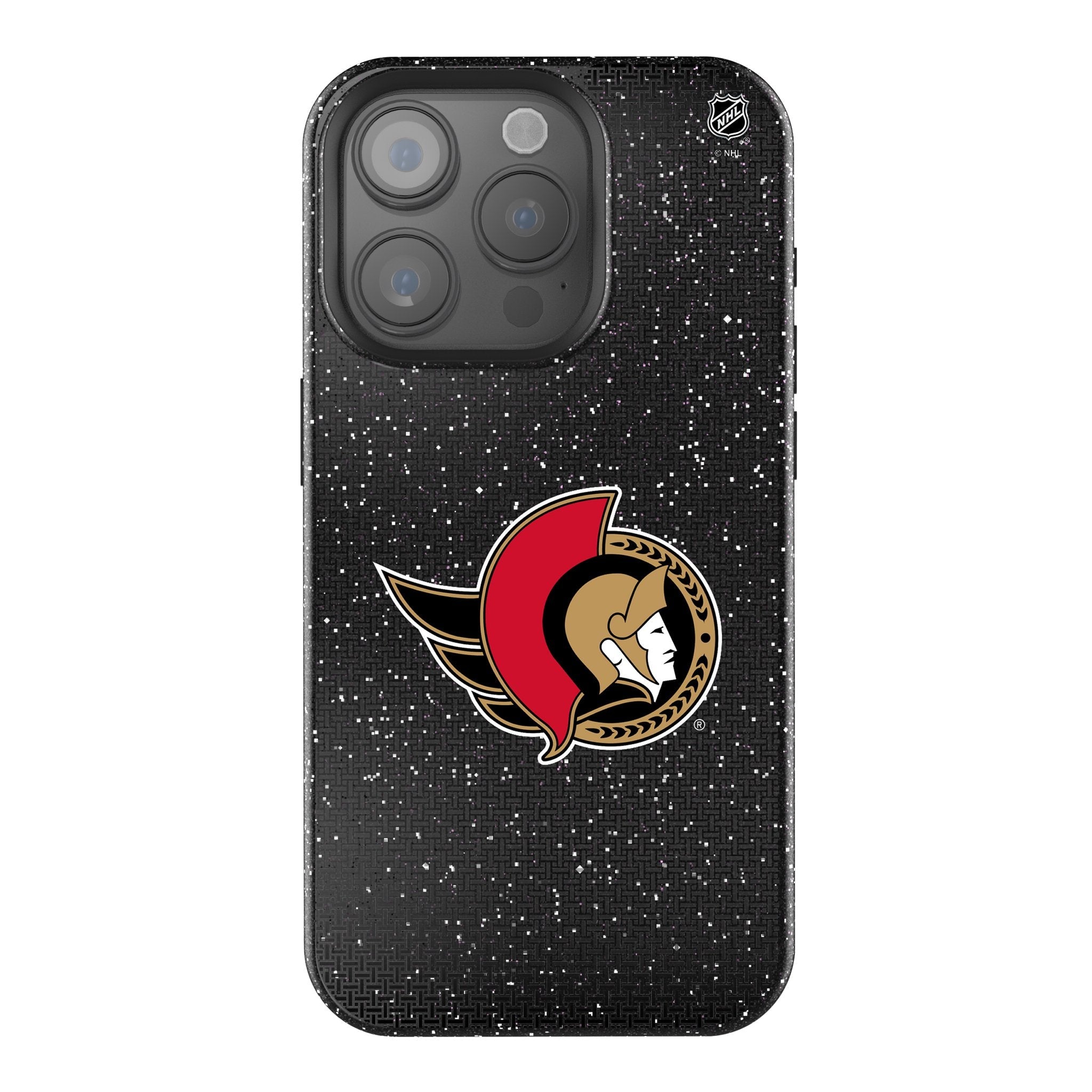 Ottawa Senators Linen Bling Phone Case for Apple iPhone