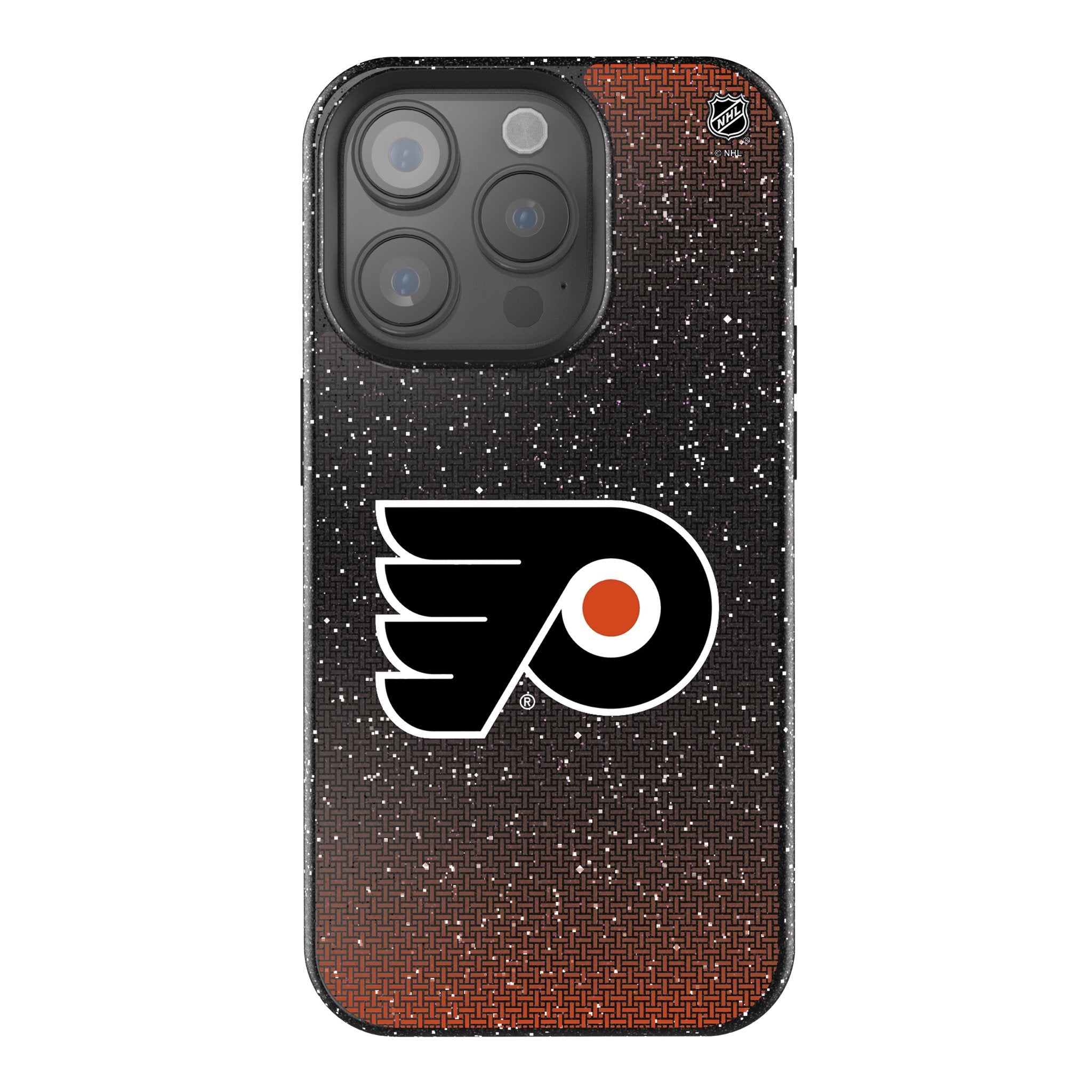 Philadelphia Flyers Linen Bling Phone Case for Apple iPhone
