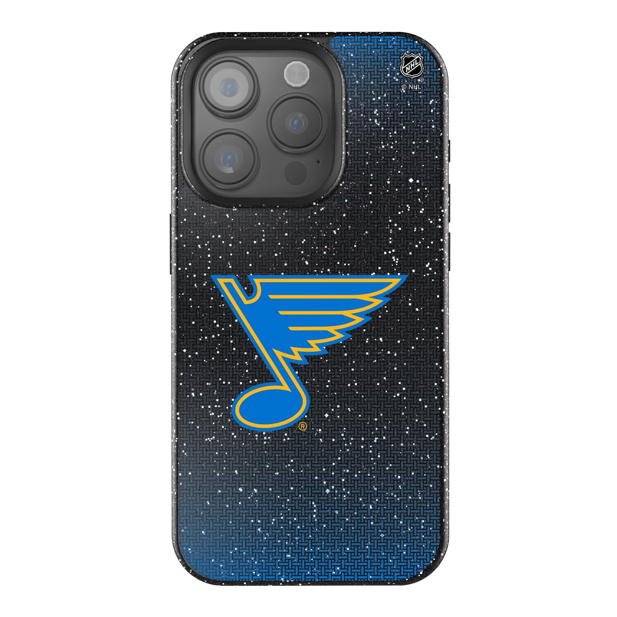 St. Louis Blues Linen Bling Phone Case for Apple iPhone