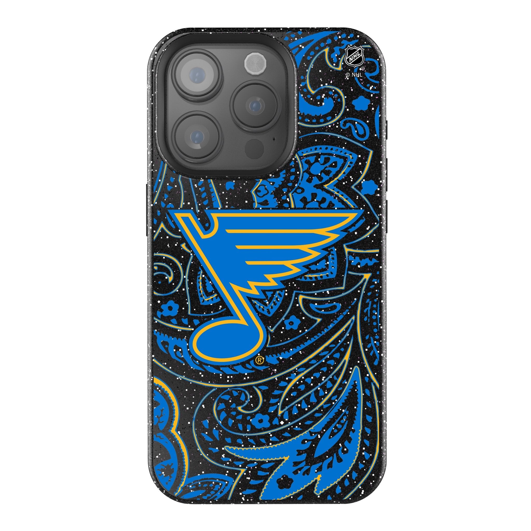 St. Louis Blues Paisley Bling Phone Case for Apple iPhone