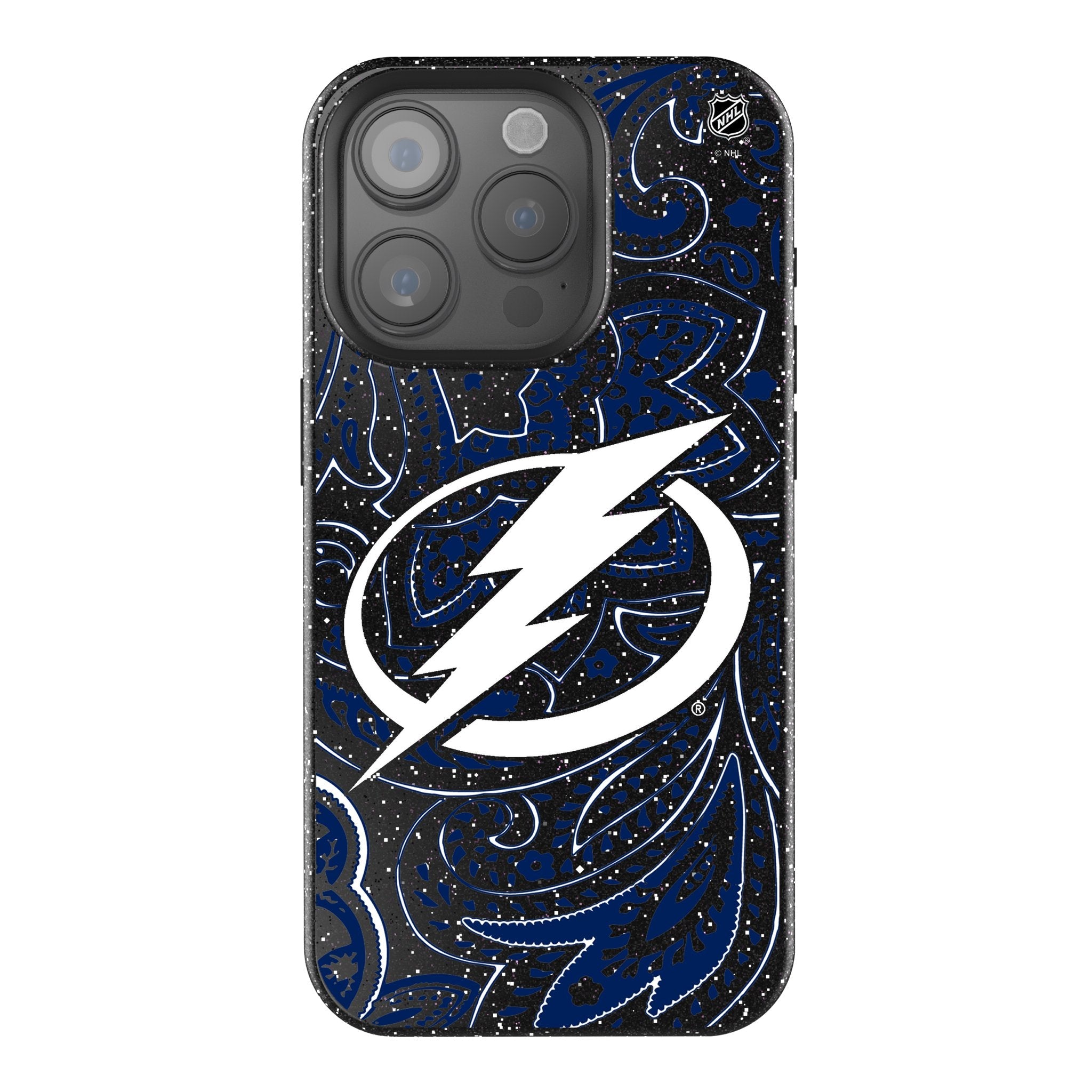 Tampa Bay Lightning Paisley Bling Phone Case