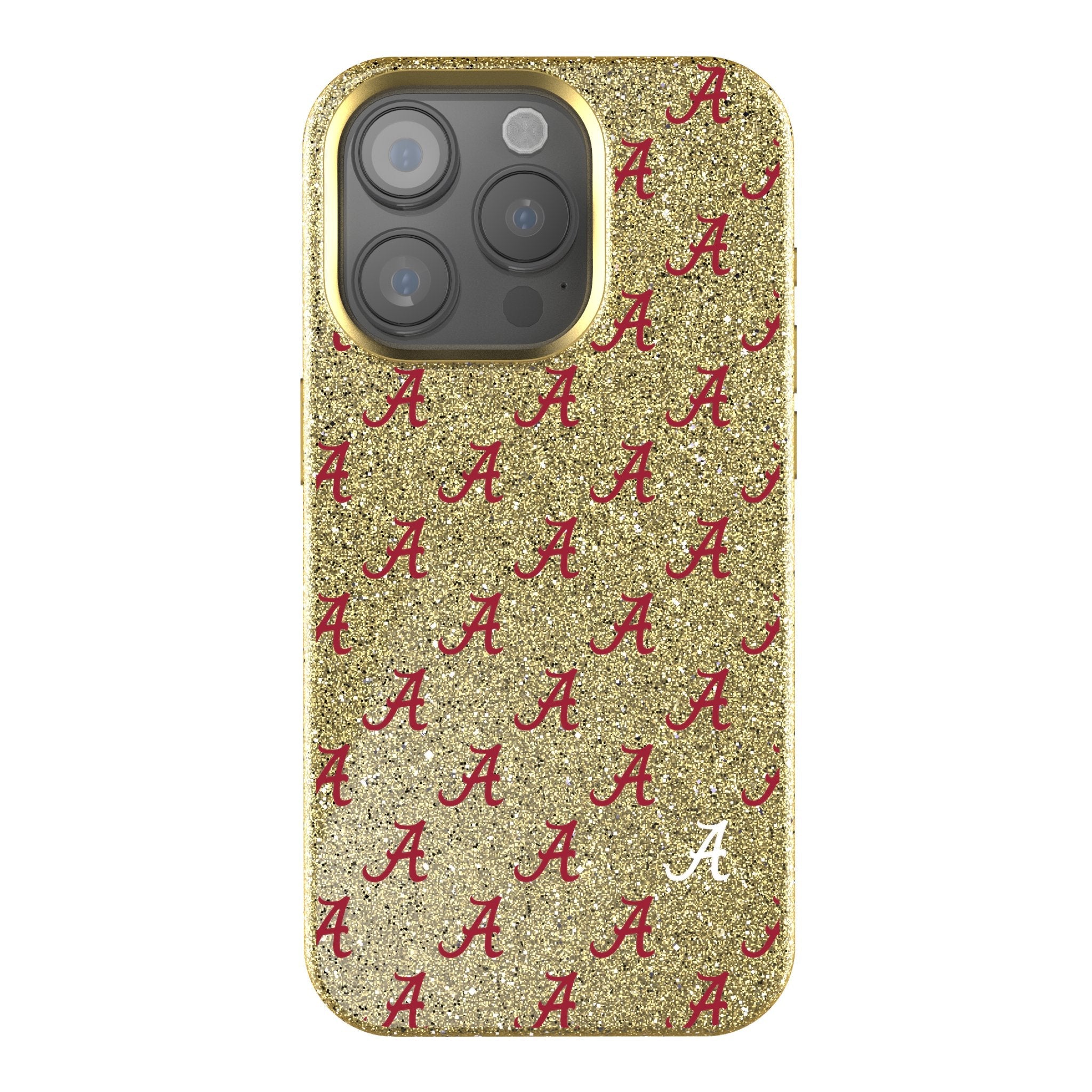 University of Alabama Crimson Tide Script A Fashion Pattern Bling Phone Case for Apple iPhone 1