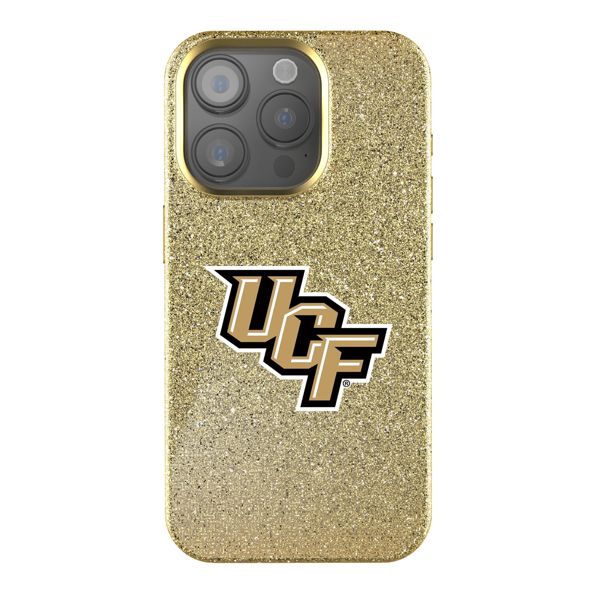 University of Central Florida Golden Knights Linen Bling Phone Case for Apple iPhone