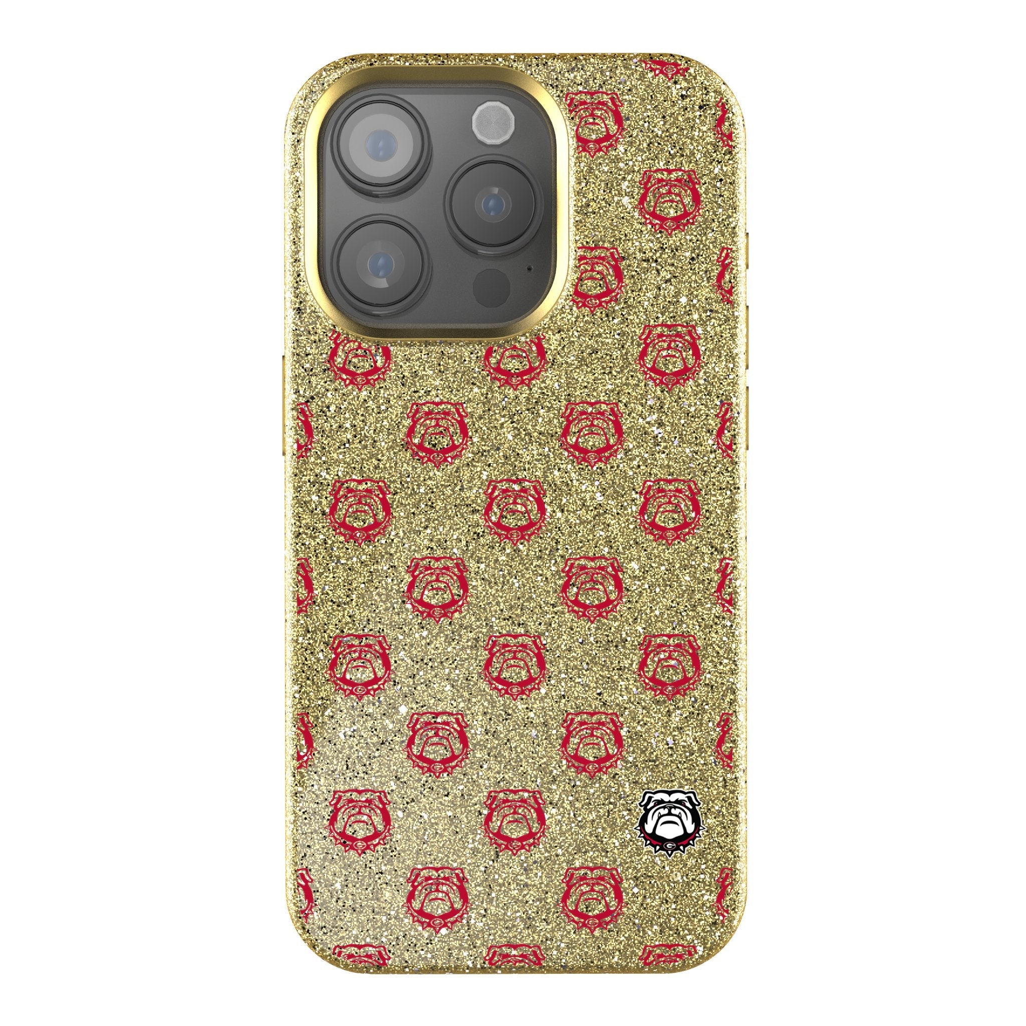 University of Georgia Bulldogs Uga Fashion Pattern Bling Phone Case for Apple iPhone 1