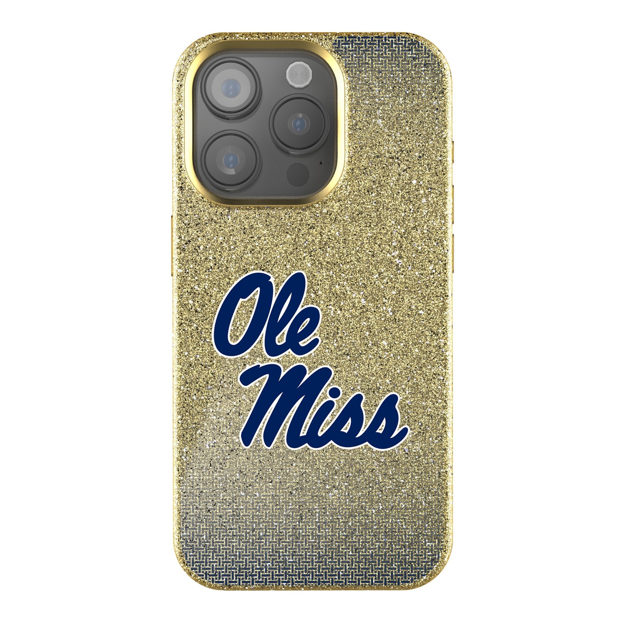 University of Mississippi Rebels Linen Bling Phone Case for Apple iPhone 1