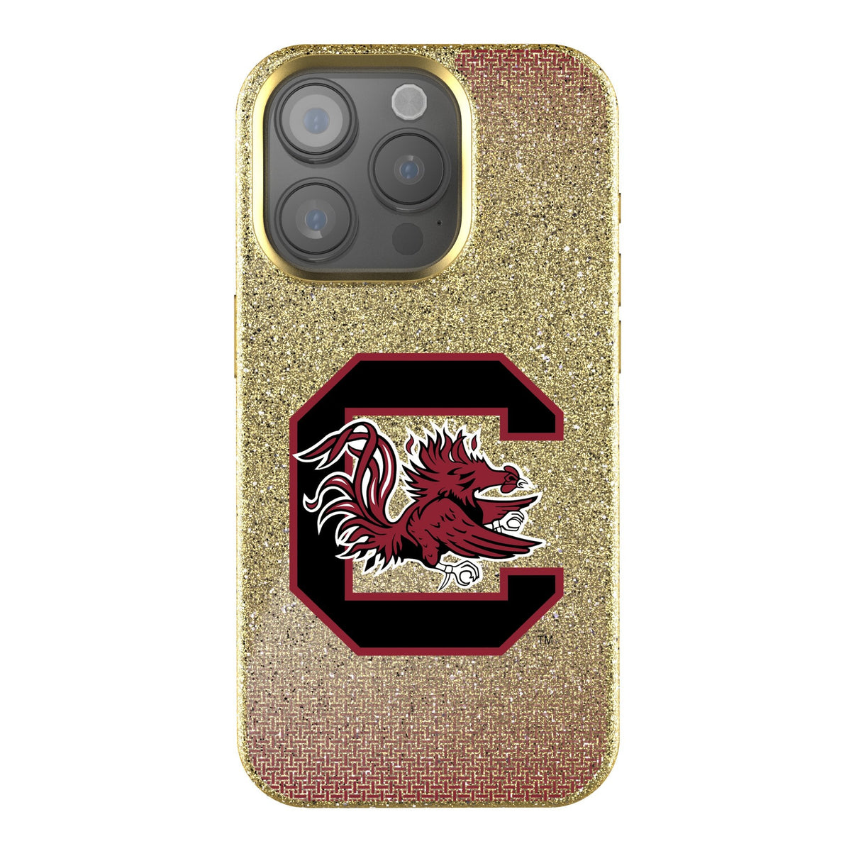 University of South Carolina Gamecocks Linen Bling Phone Case for Apple iPhone