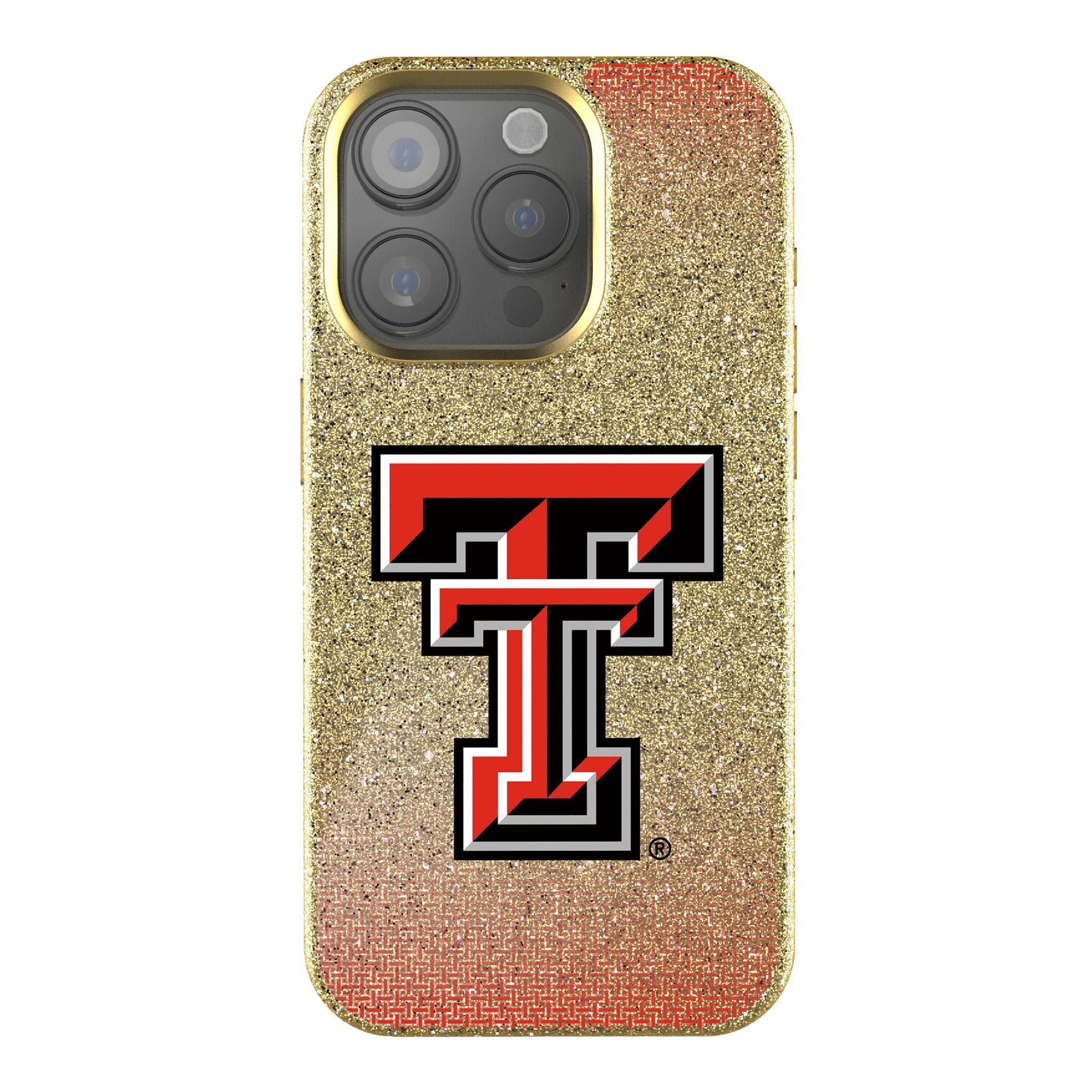 Texas Tech Red Raiders Linen Bling Phone Case for Apple iPhone 1