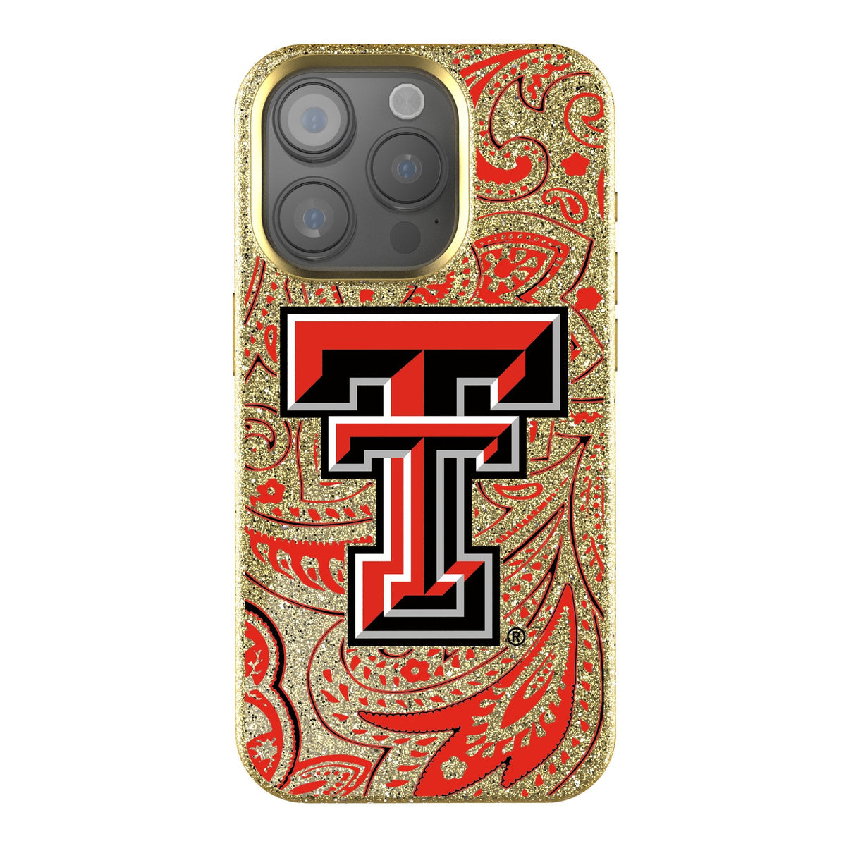 Texas Tech Red Raiders Paisley Bling Phone Case 1