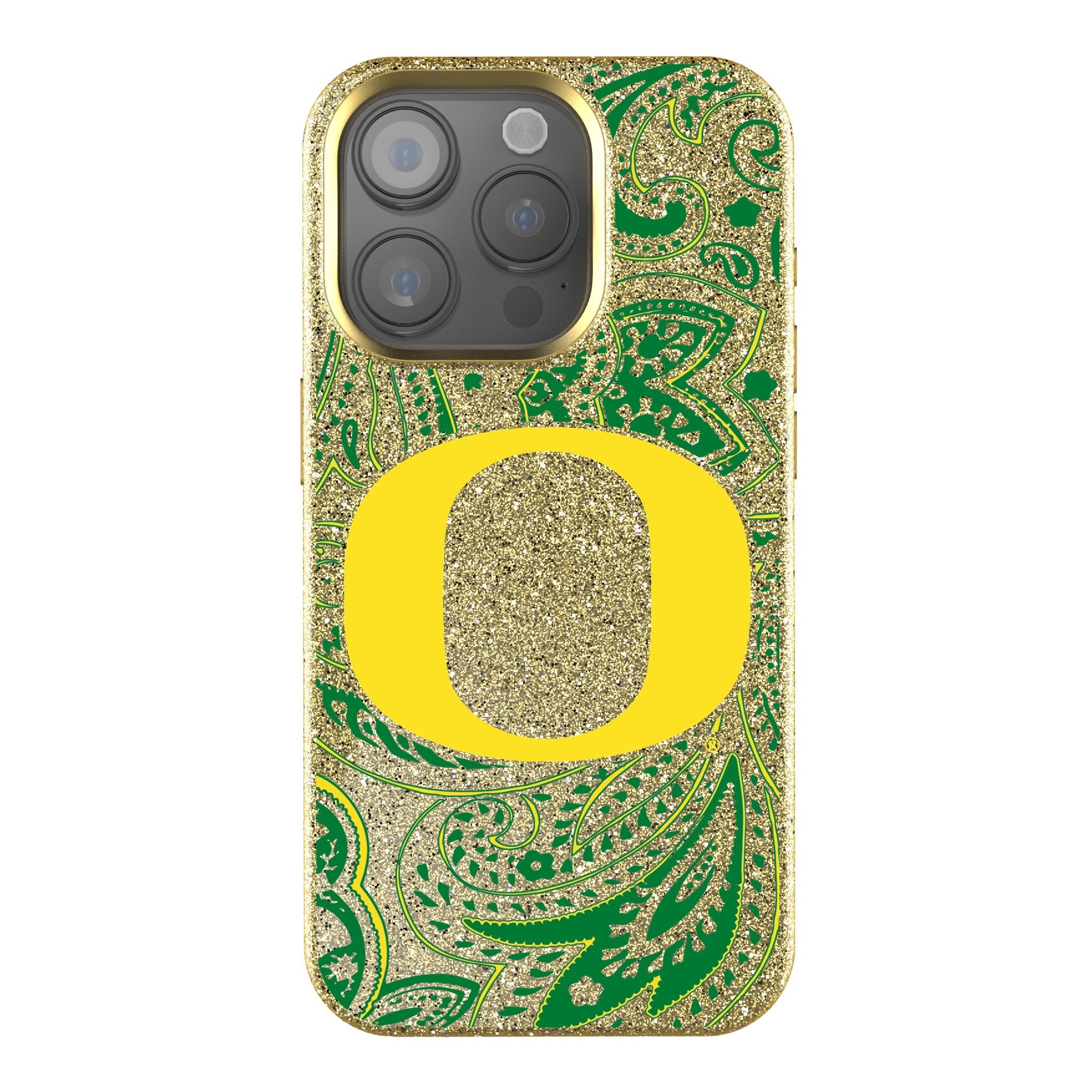 University of Oregon Ducks Paisley Bling Phone Case 1