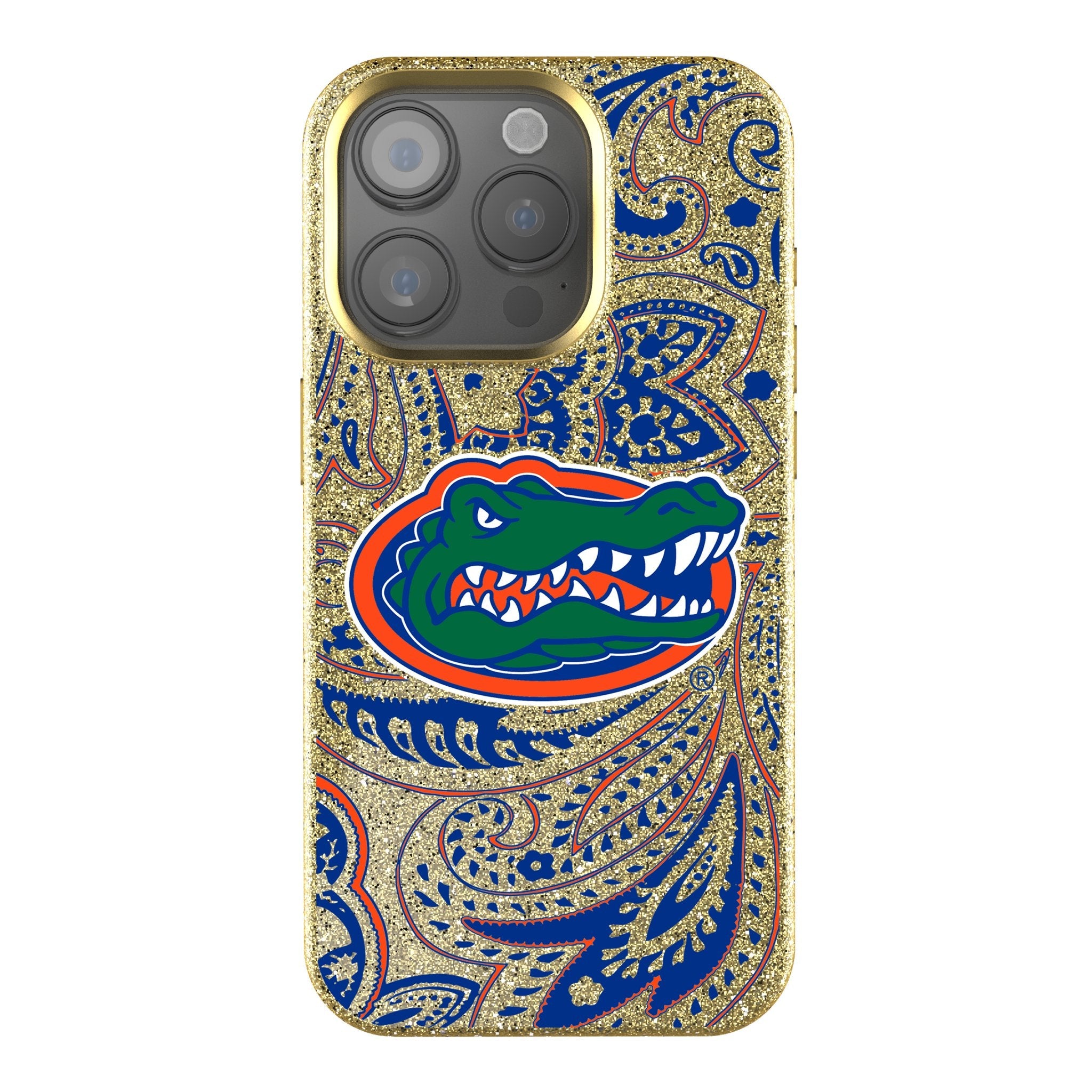 University of Florida Gators Paisley Bling Phone Case 1