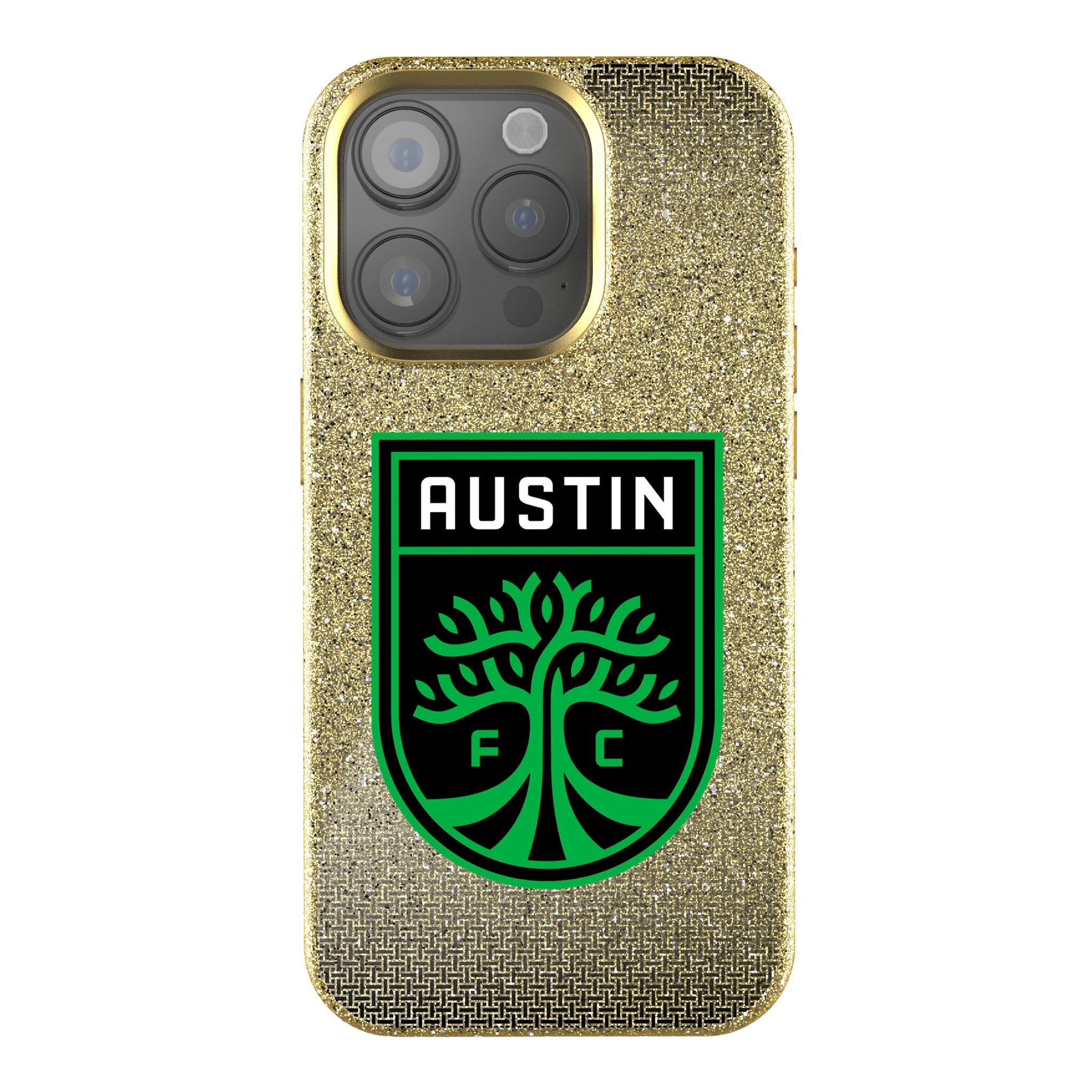 Austin FC Linen Bling Phone Case for Apple iPhone 1