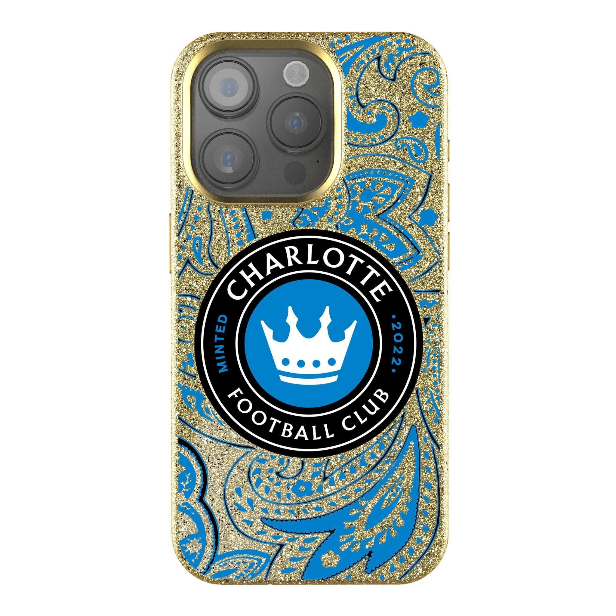 Charlotte FC  Paisley Bling Phone Case 1