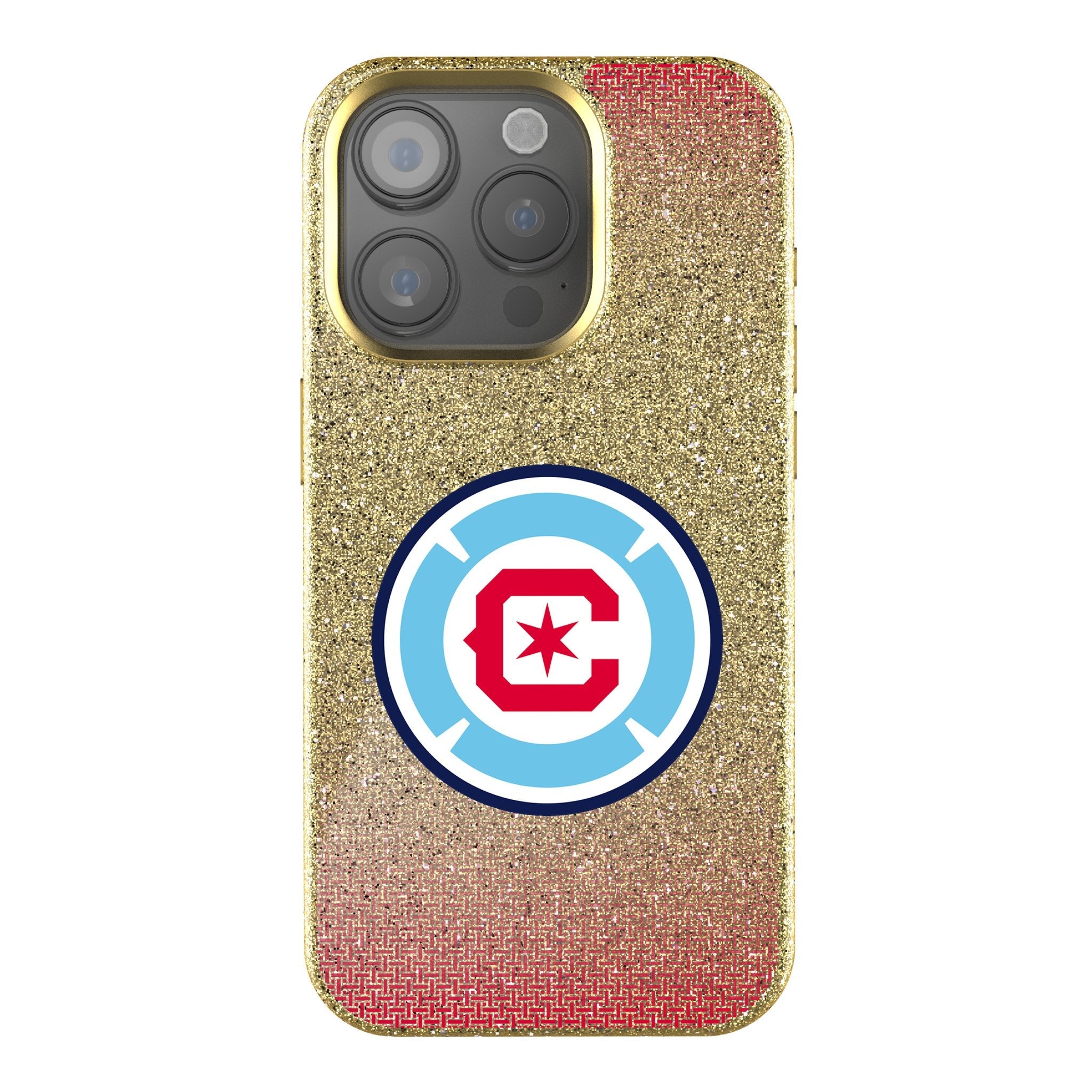 Chicago Fire Linen Bling Phone Case for Apple iPhone