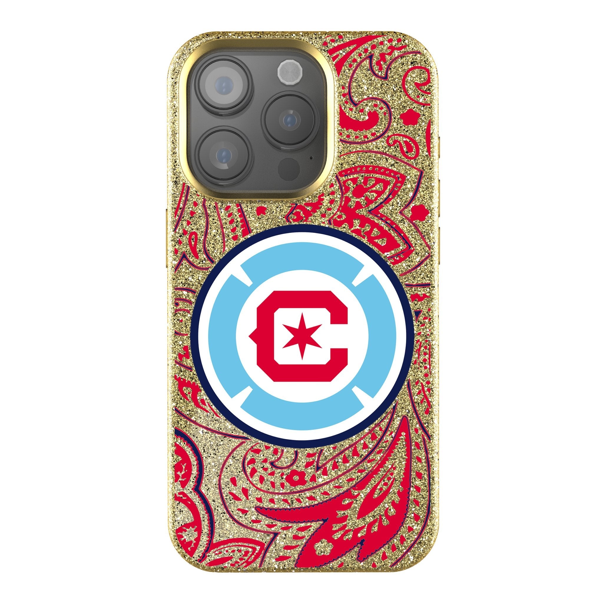 Chicago Fire  Paisley Bling Phone Case