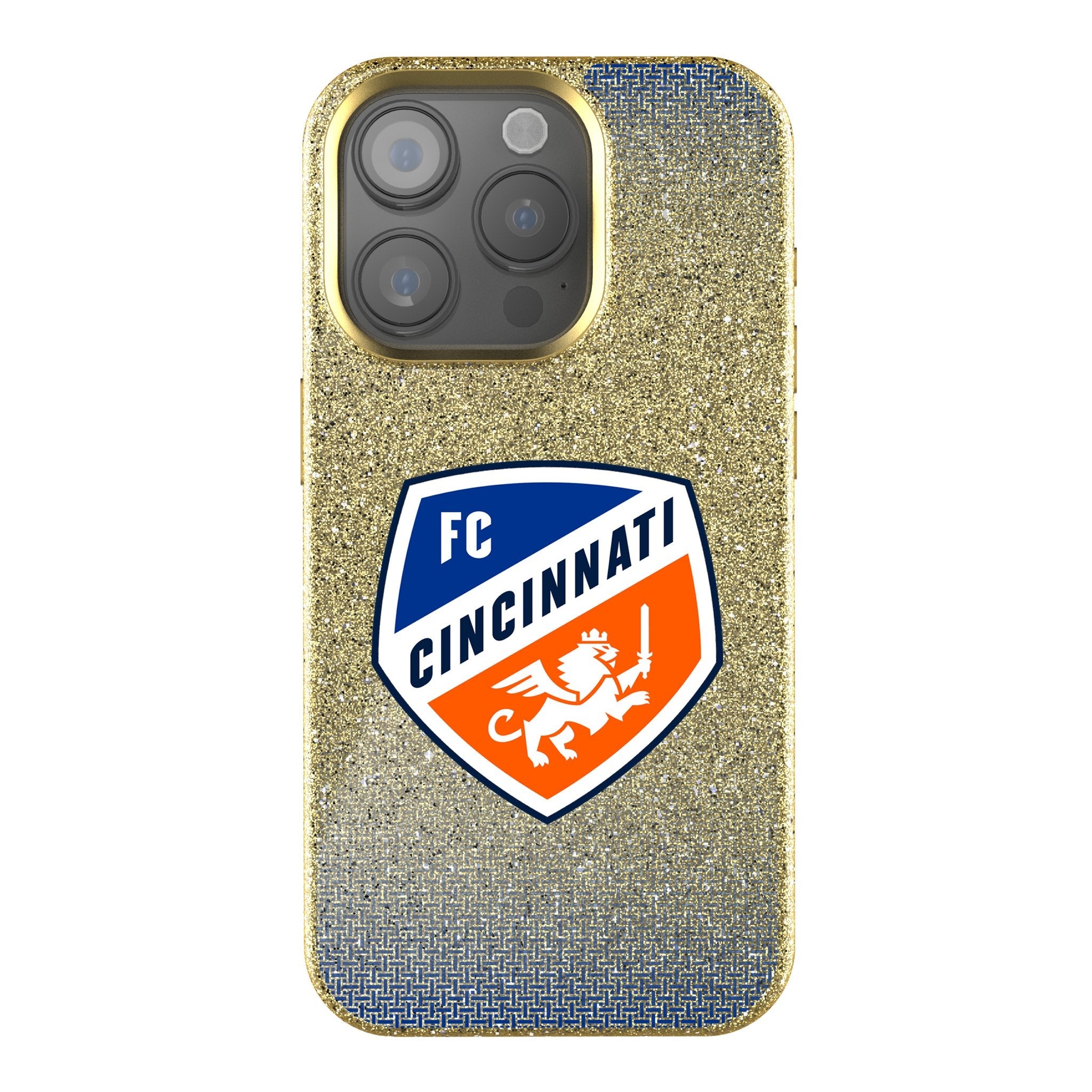 FC Cincinnati Linen Bling Phone Case for Apple iPhone