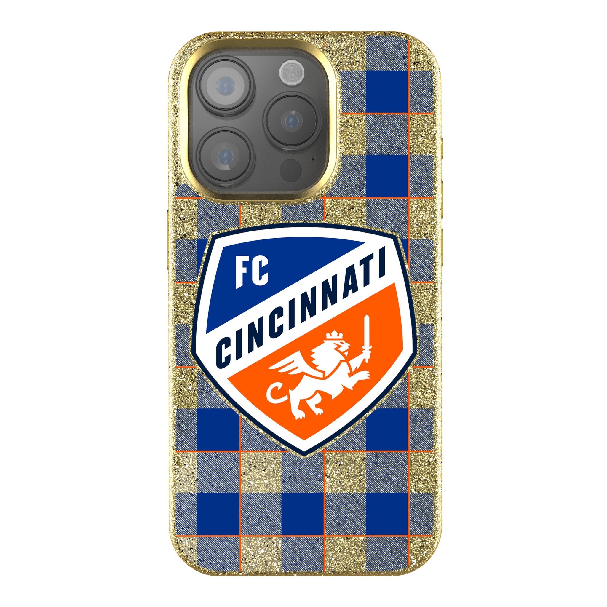 FC Cincinnati  Plaid Bling Phone Case