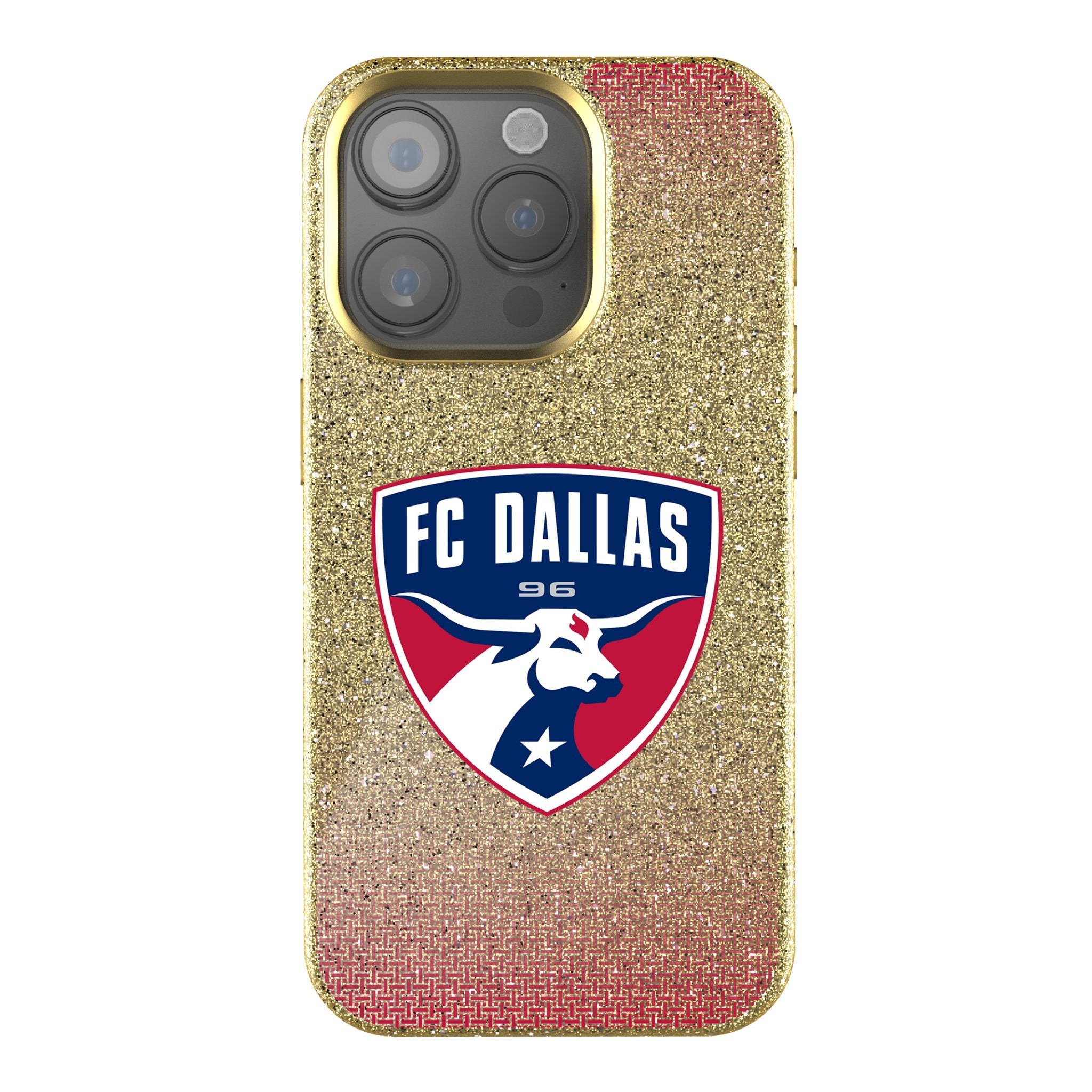 FC Dallas Linen Bling Phone Case for Apple iPhone