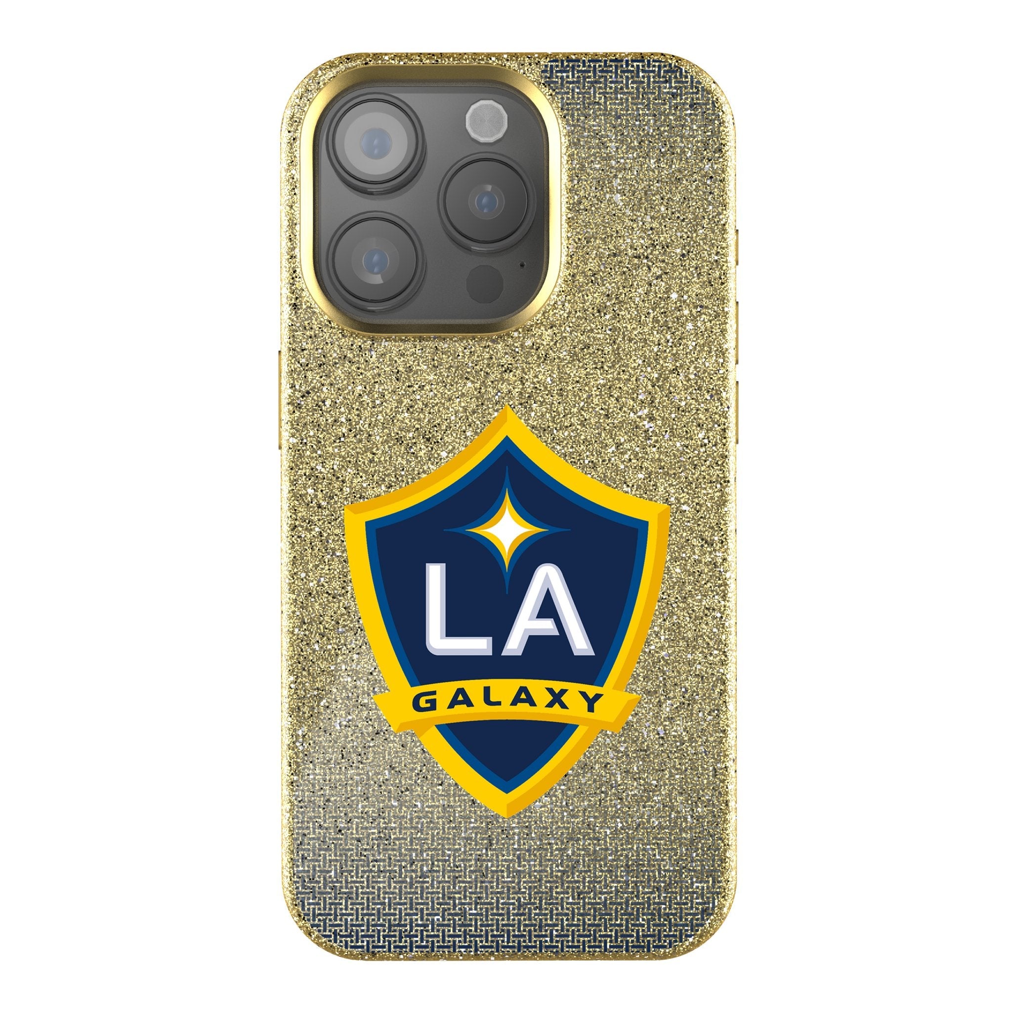 LA Galaxy Linen Bling Phone Case for Apple iPhone