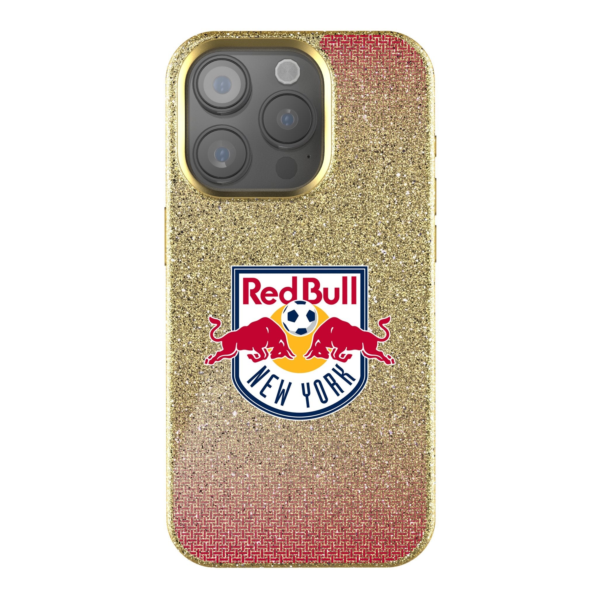 New York Red Bulls Linen Bling Phone Case for Apple iPhone