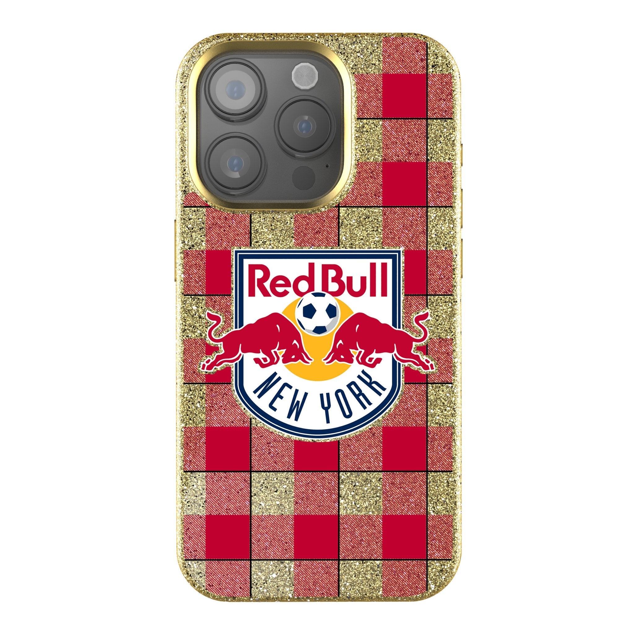New York Red Bulls  Plaid Bling Phone Case