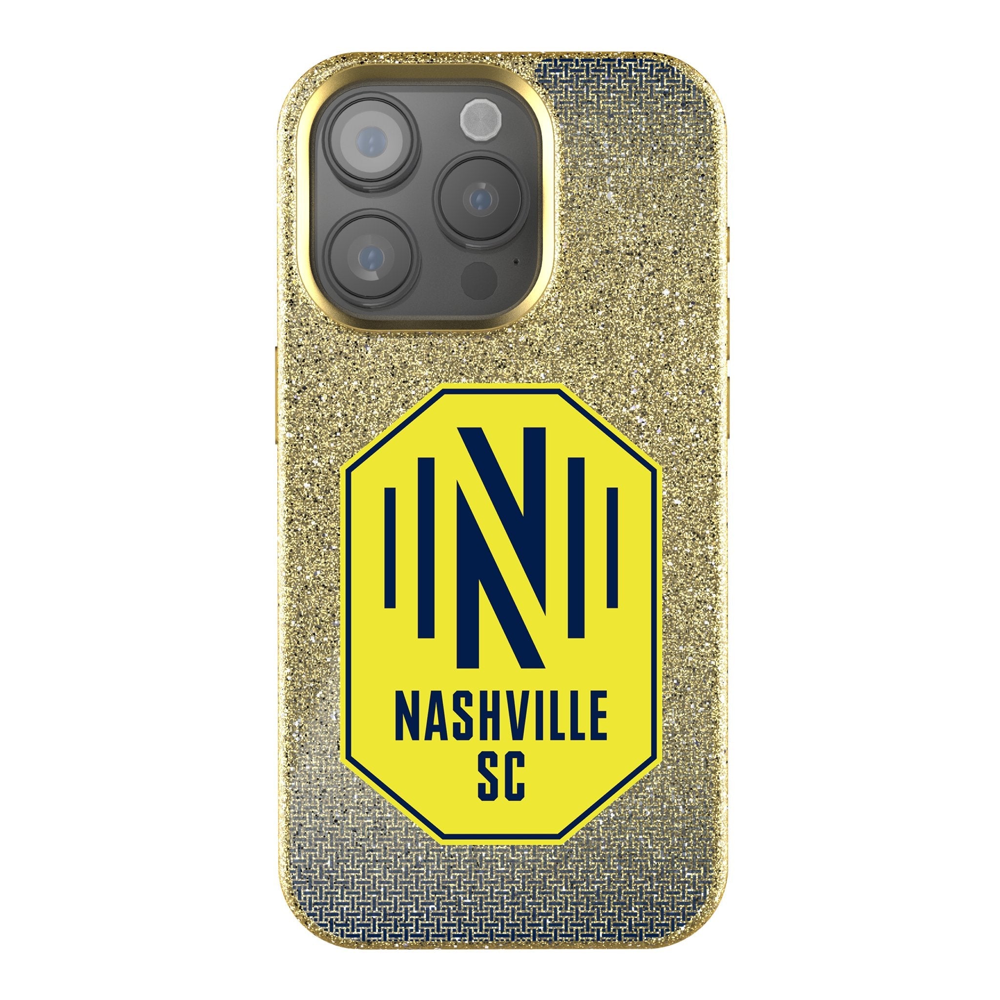 Nashville SC Linen Bling Phone Case for Apple iPhone 1