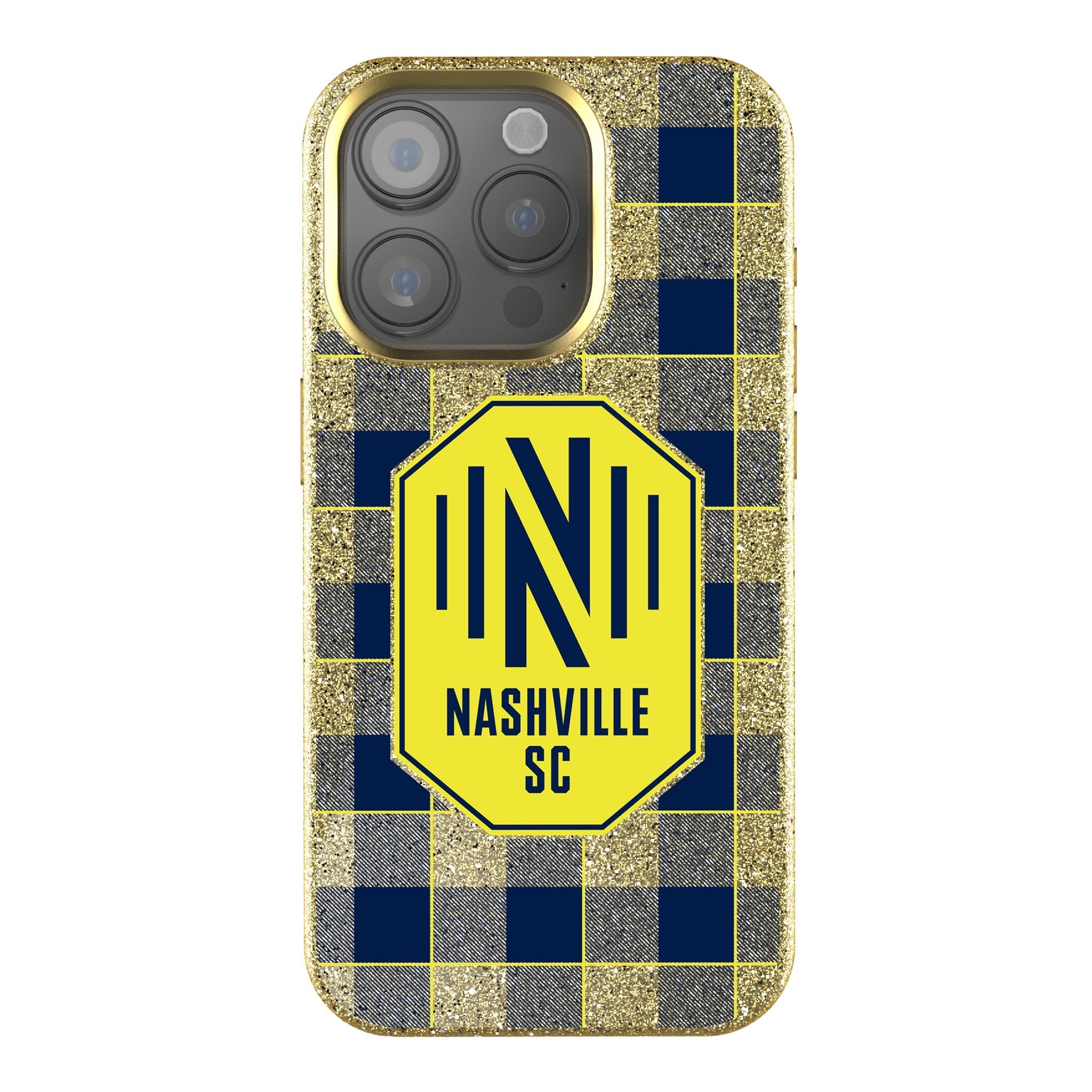 Nashville SC  Plaid Bling Phone Case