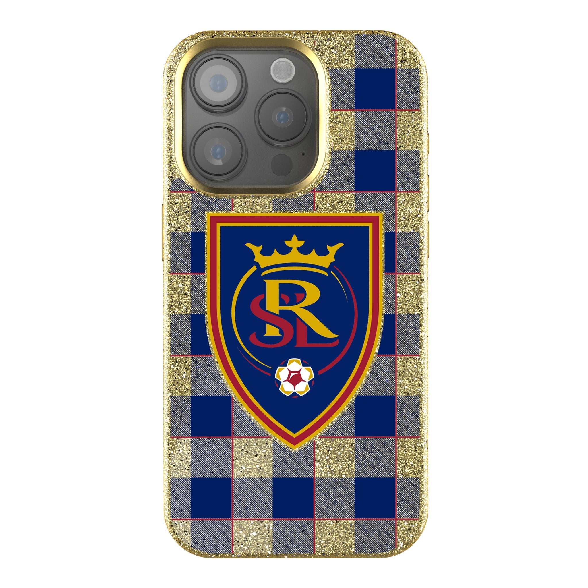 Real Salt Lake   Plaid Bling Phone Case