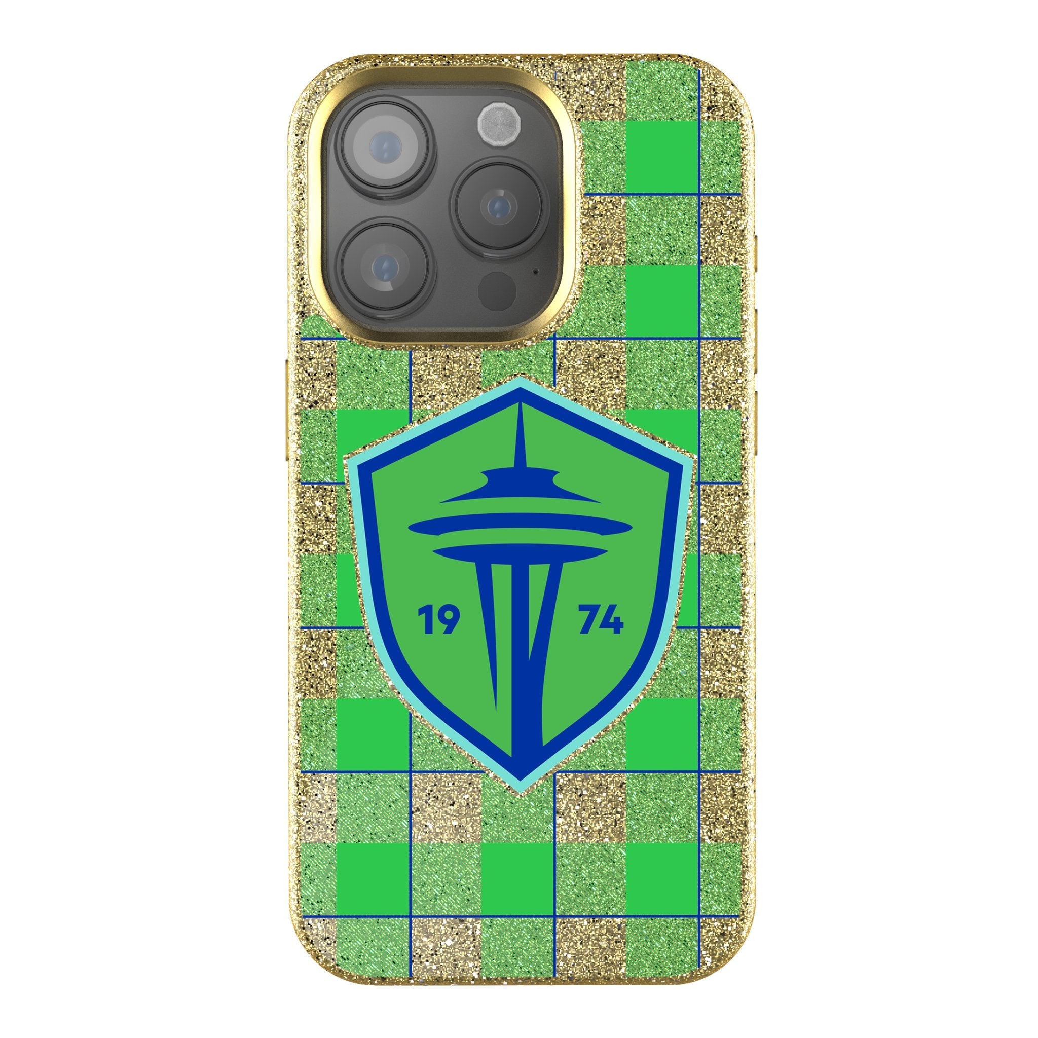 Seattle Sounders FC   Plaid Bling Phone Case 1