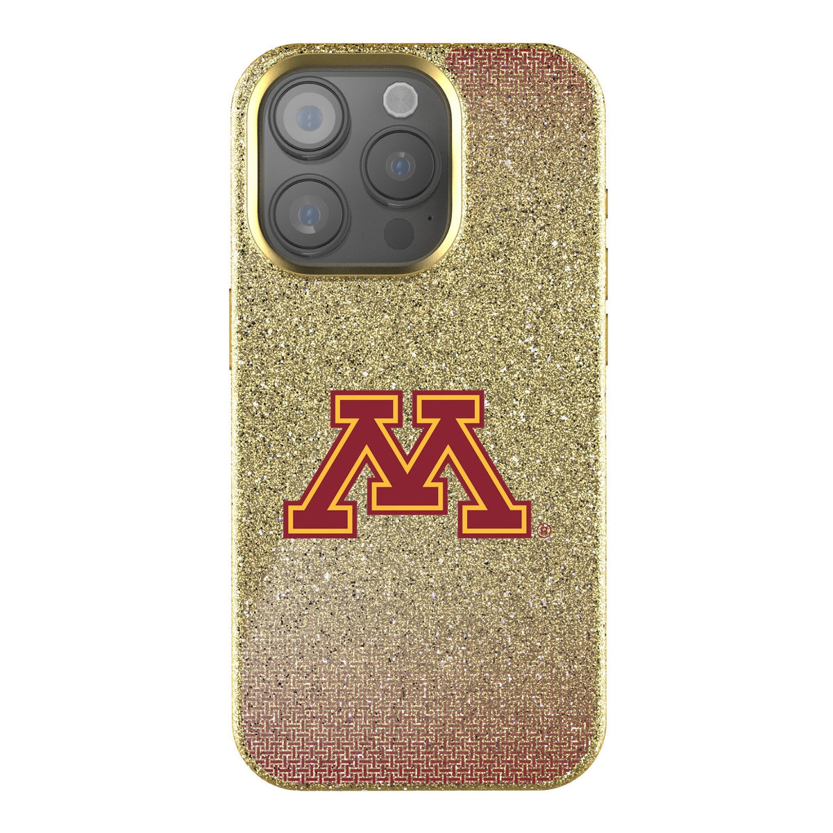 University of Minnesota Golden Gophers Linen Bling Phone Case for Apple iPhone