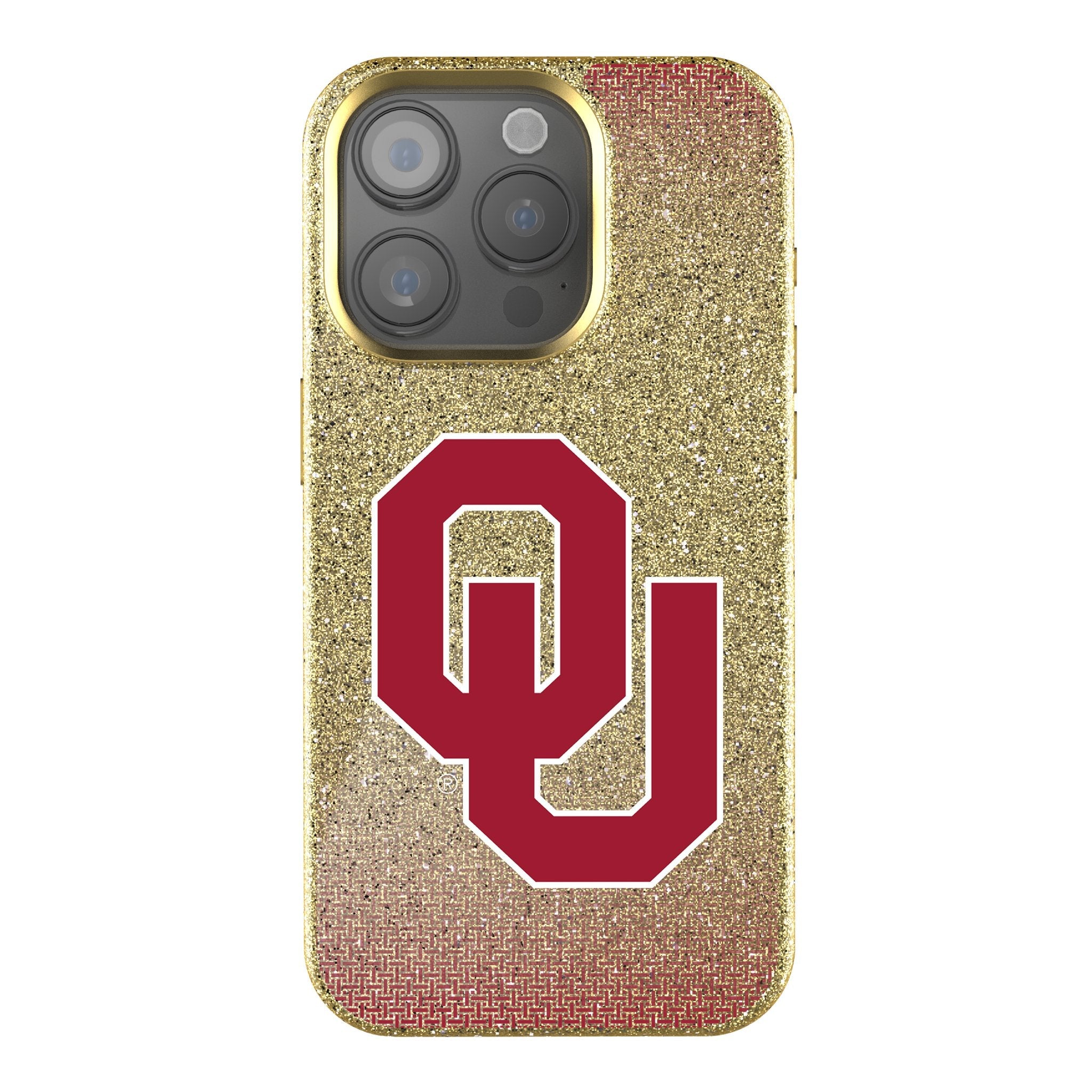 University of Oklahoma Sooners Linen Bling Phone Case for Apple iPhone 1
