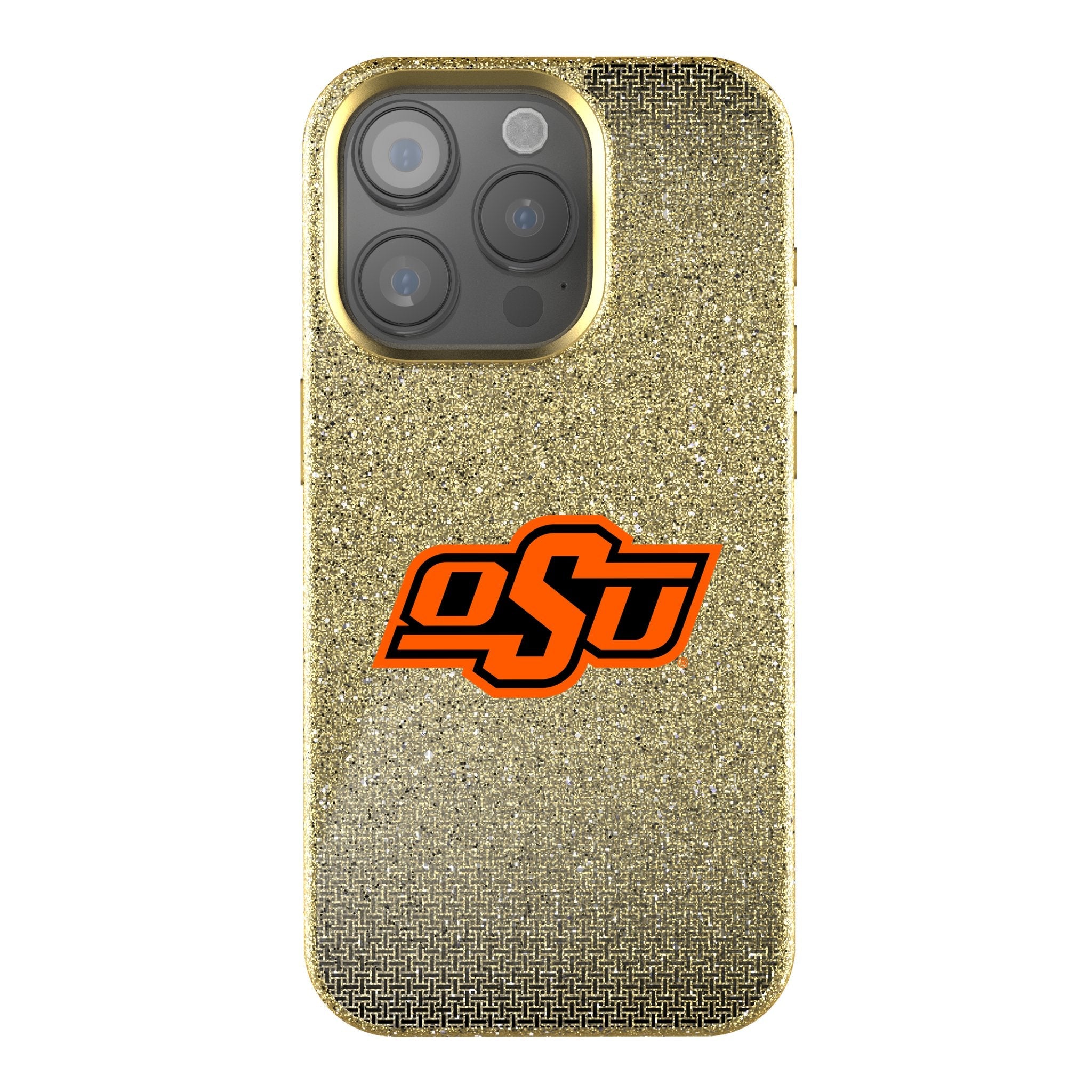 Oklahoma State University Cowboys Linen Bling Phone Case for Apple iPhone
