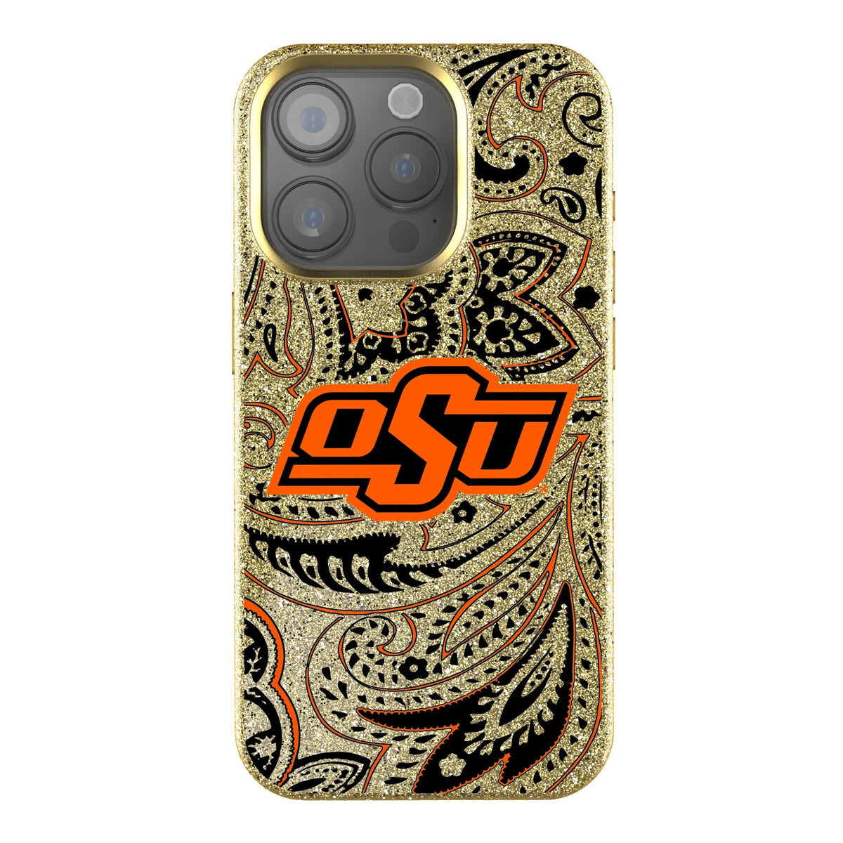 Oklahoma State University Cowboys Paisley Bling Phone Case