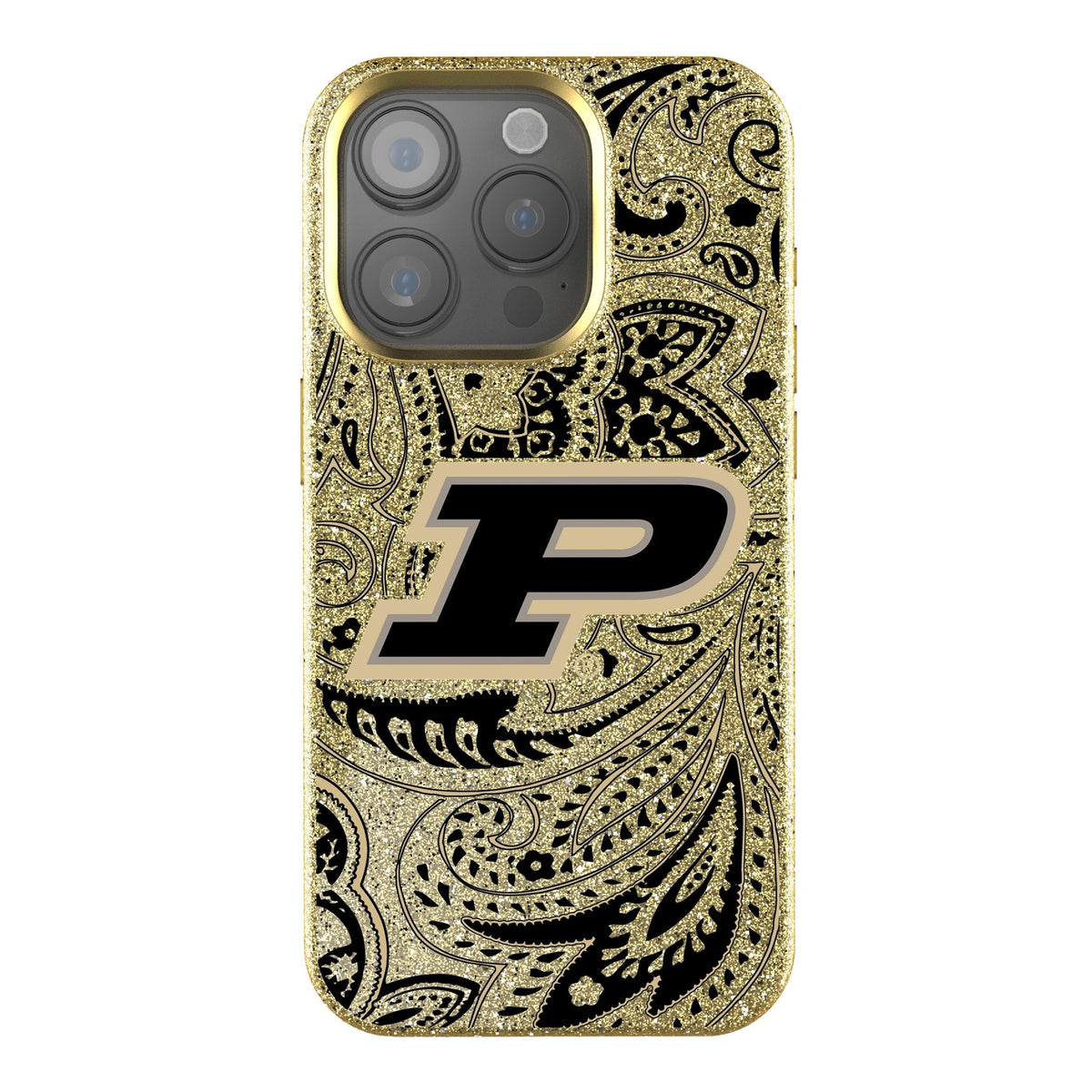 Purdue University Boilermakers Paisley Bling Phone Case 1
