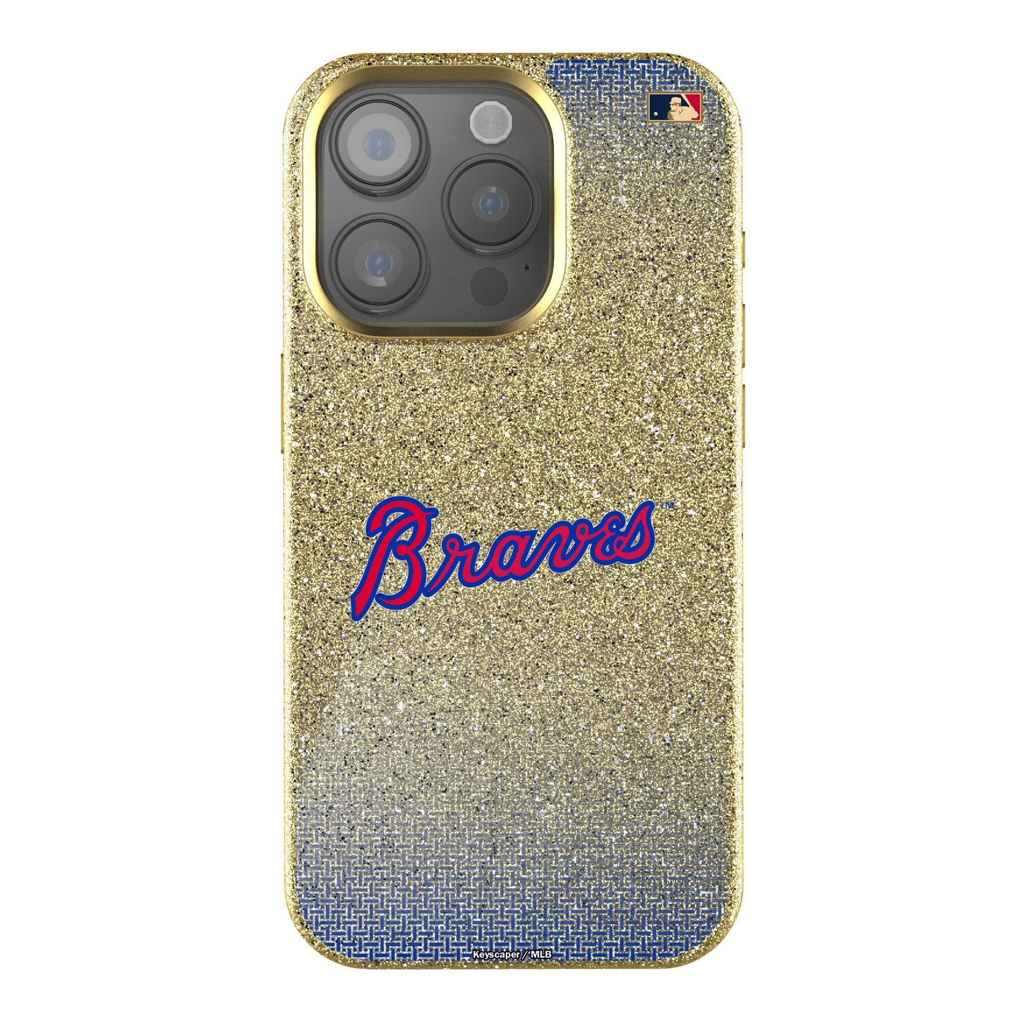 Atlanta Braves Home 2012 - Cooperstown Collection Linen Bling Phone Case for Apple iPhone 1