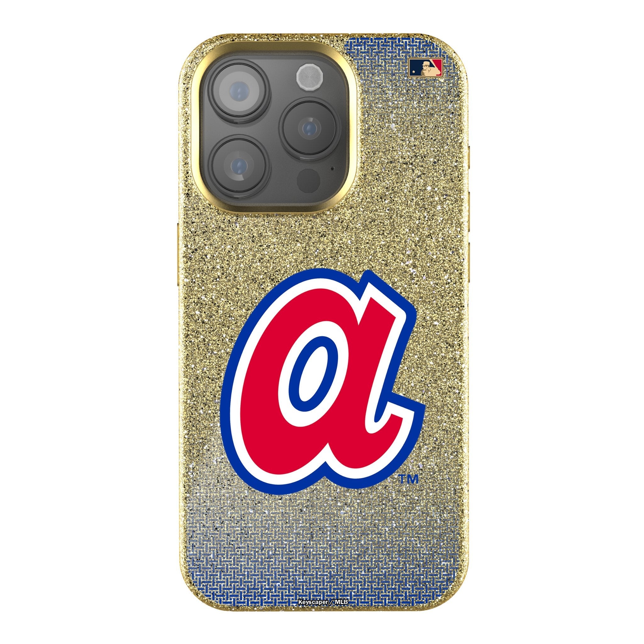 Atlanta Braves 1972-1980 - Cooperstown Collection Linen Bling Phone Case for Apple iPhone 1