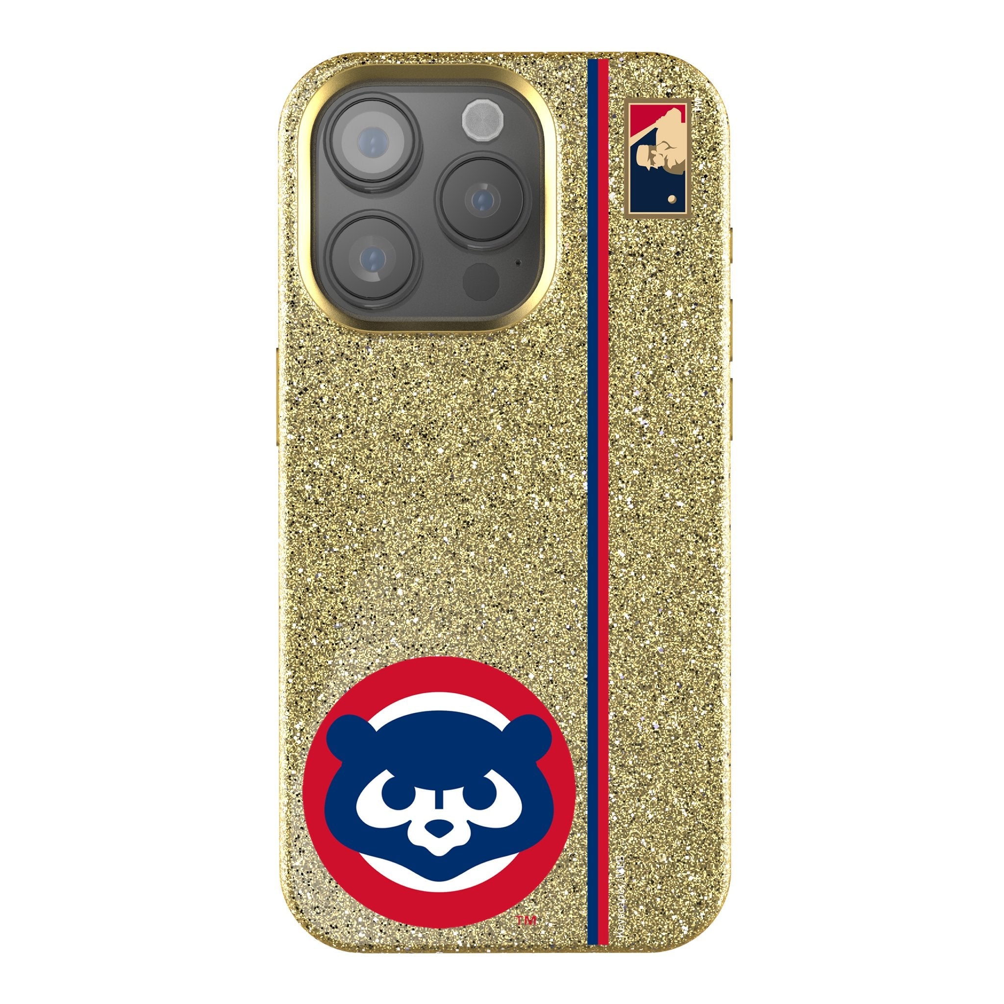 Chicago Cubs Home 1979-1993 - Cooperstown Collection Sidebar Bling Phone Case 1