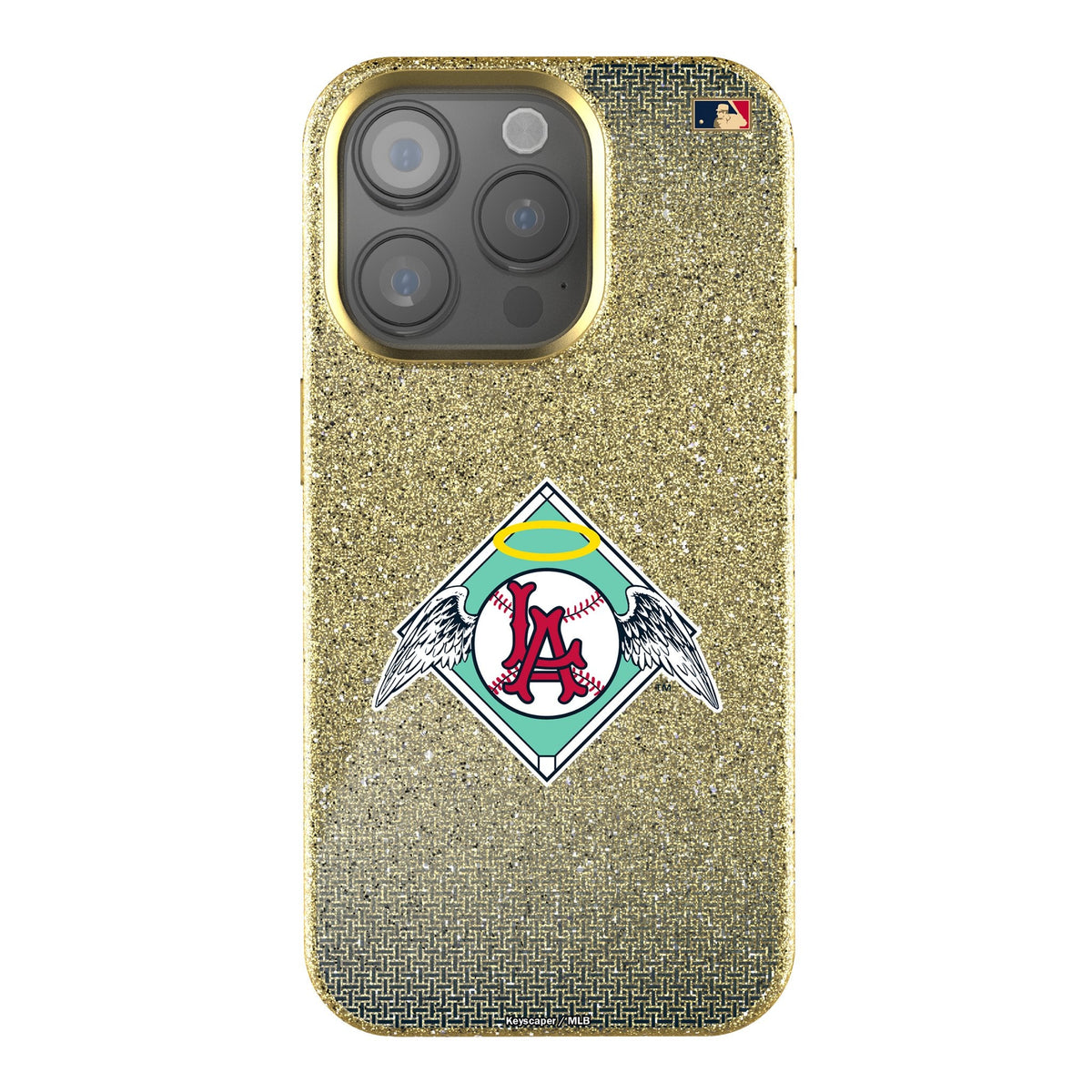 LA Angels 1961-1965 - Cooperstown Collection Linen Bling Phone Case for Apple iPhone 1