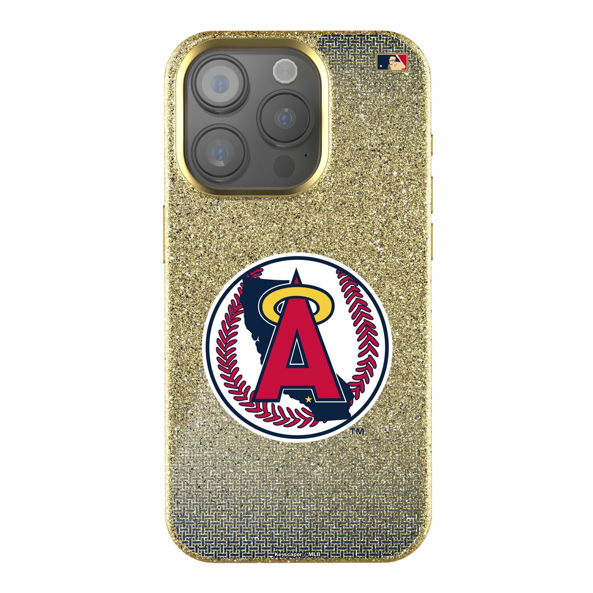 LA Angels 1986-1992 - Cooperstown Collection Linen Bling Phone Case for Apple iPhone