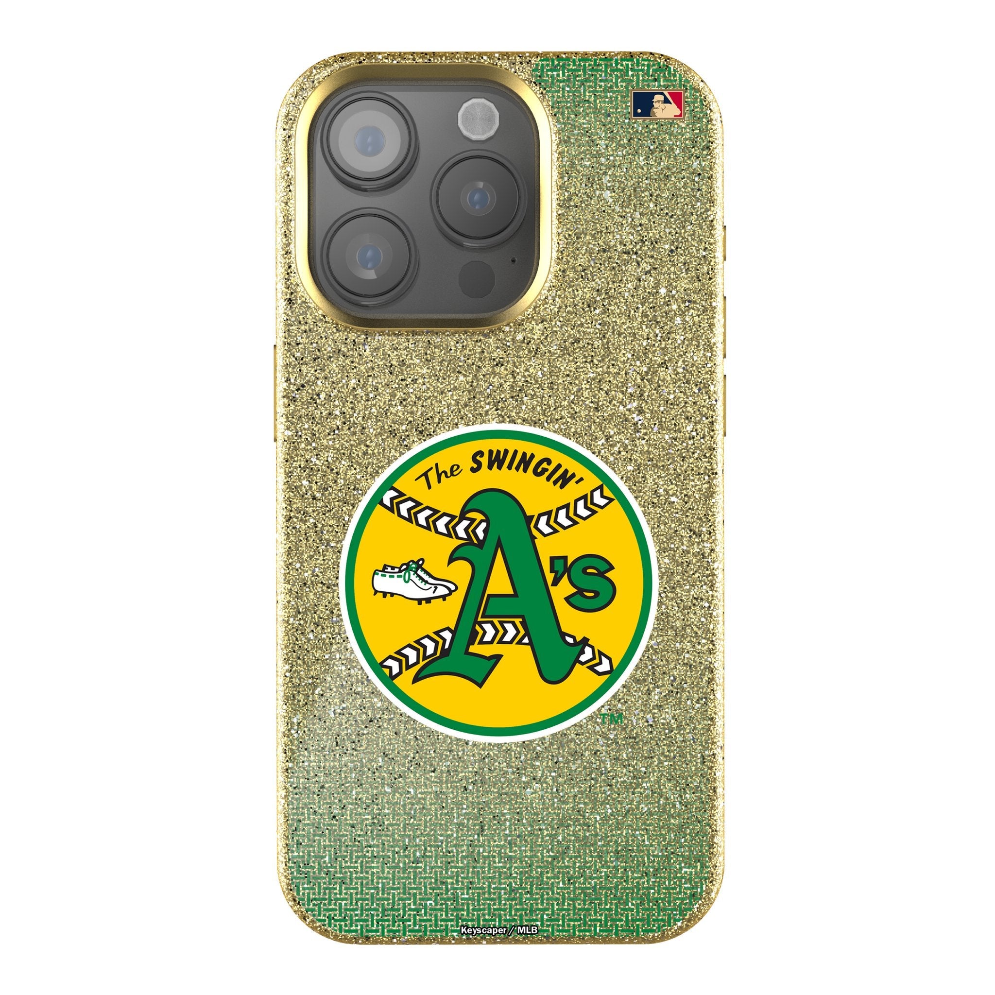 Oakland As 1971-1981 - Cooperstown Collection Linen Bling Phone Case for Apple iPhone 1