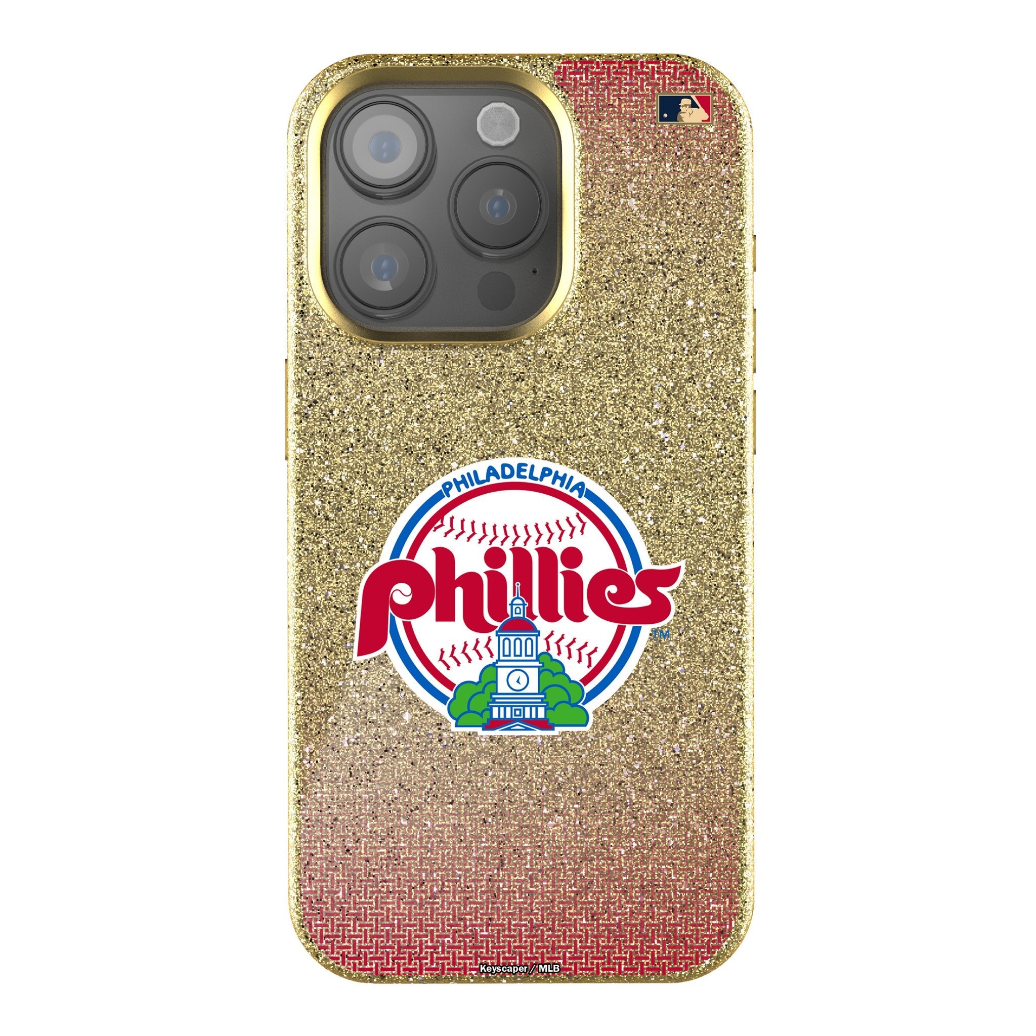 Philadelphia Phillies 1984-1991 - Cooperstown Collection Linen Bling Phone Case for Apple iPhone