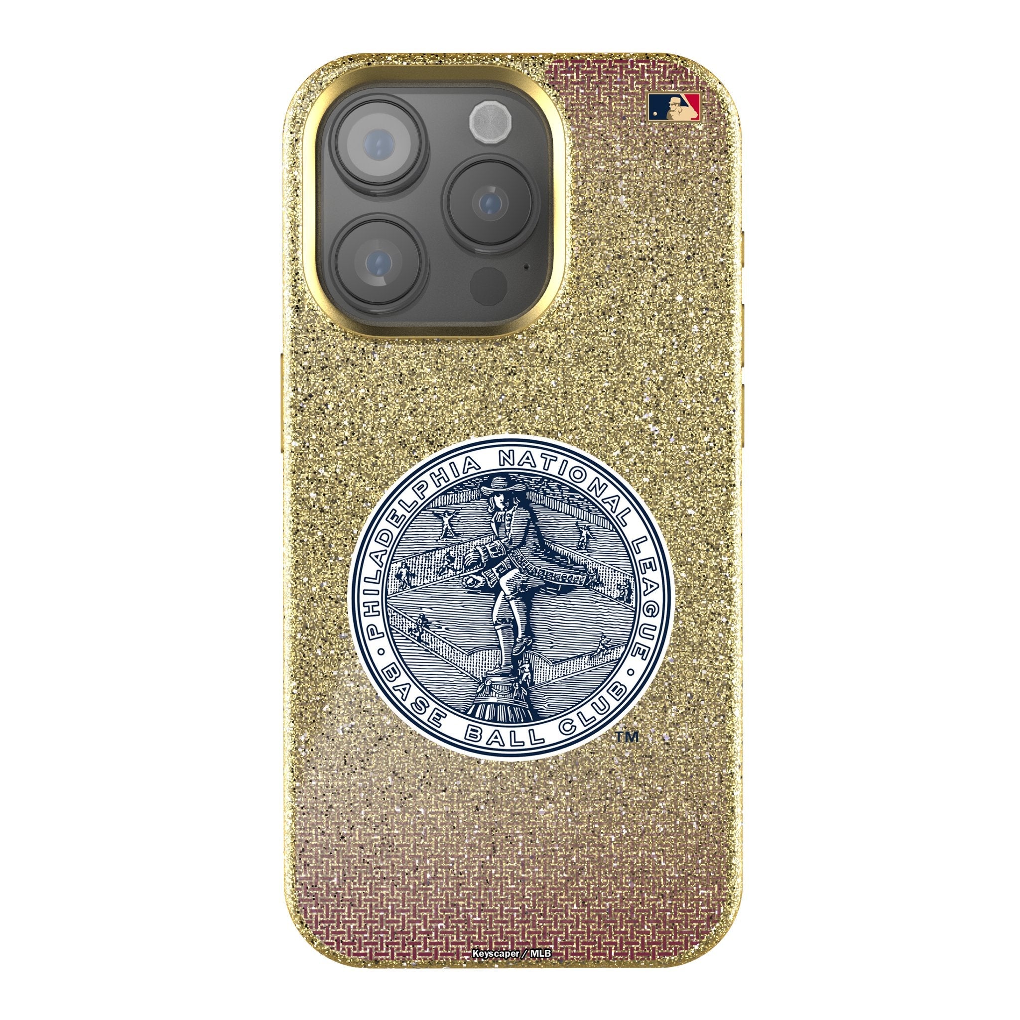 Philadelphia Phillies 1915-1943 - Cooperstown Collection Linen Bling Phone Case for Apple iPhone 1